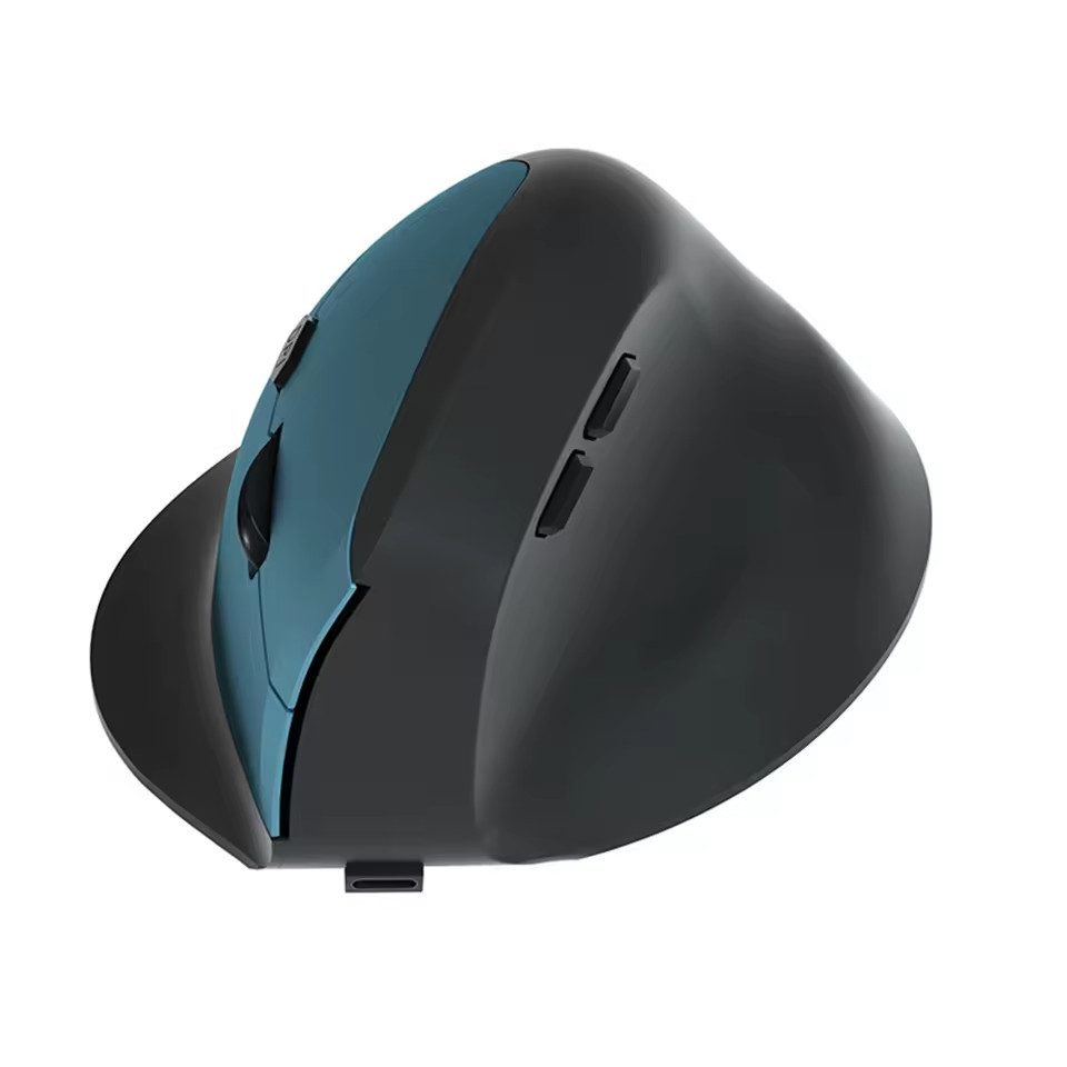 Montegoni Ergonomische Bluetooth Vertikale Maus 1600 DPI Tri-Mode Mäuse (Bluetooth, 1-2h Ladezeit, 6 Tasten, Kabellos, Plug'n'Play, 1600dpi)