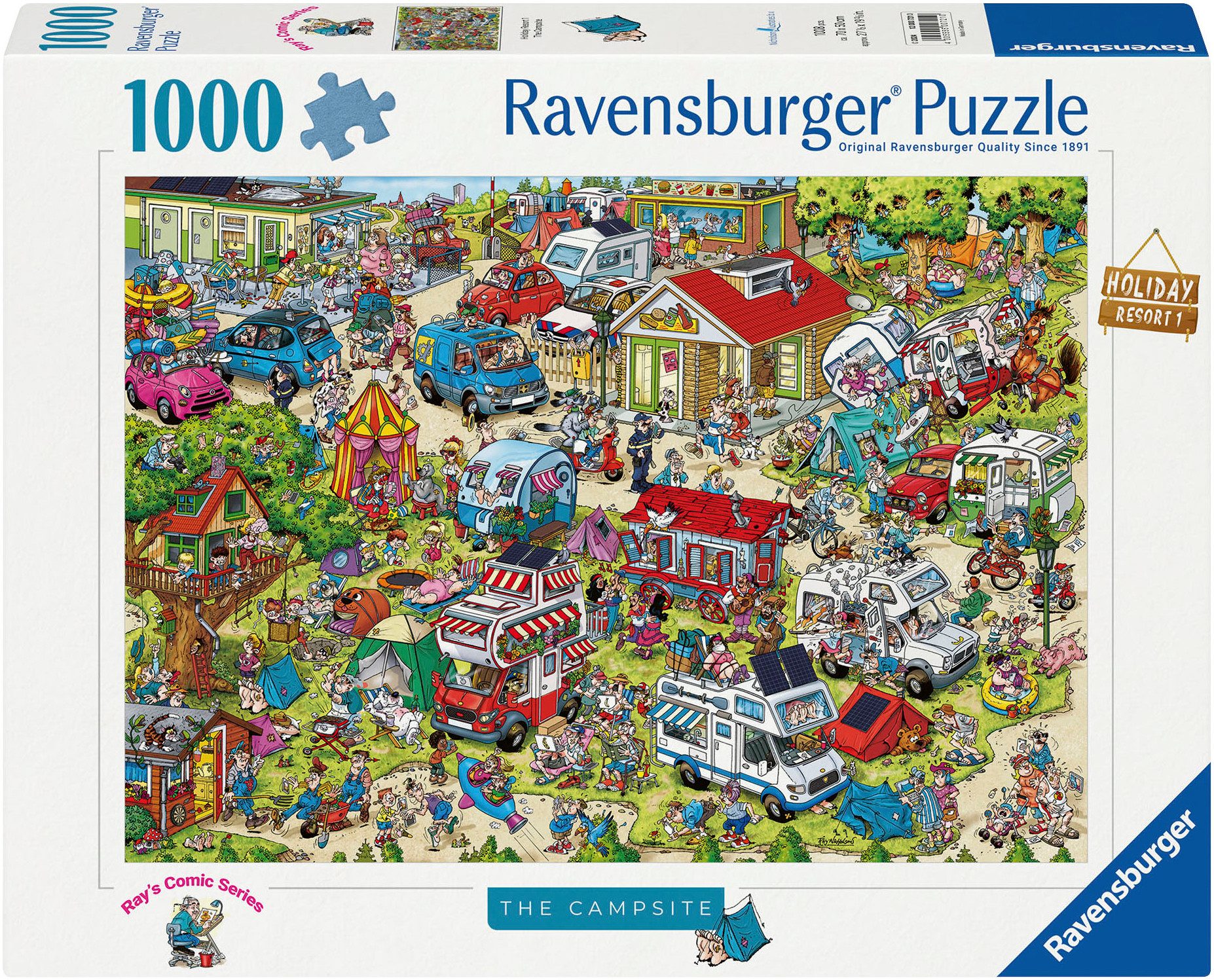 Ravensburger Puzzle Ray Nicholson, The Campsite, 1000 Puzzleteile, Made in günstig online kaufen