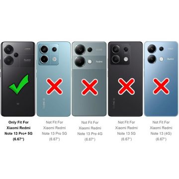 CoolGadget Handyhülle Black Series Handy Hülle für Xiaomi Redmi Note 13 Pro+ 5G 6,67 Zoll, Silikon Schlicht Robust Schutzhülle für Redmi Note 13 Pro+ 5G Hülle