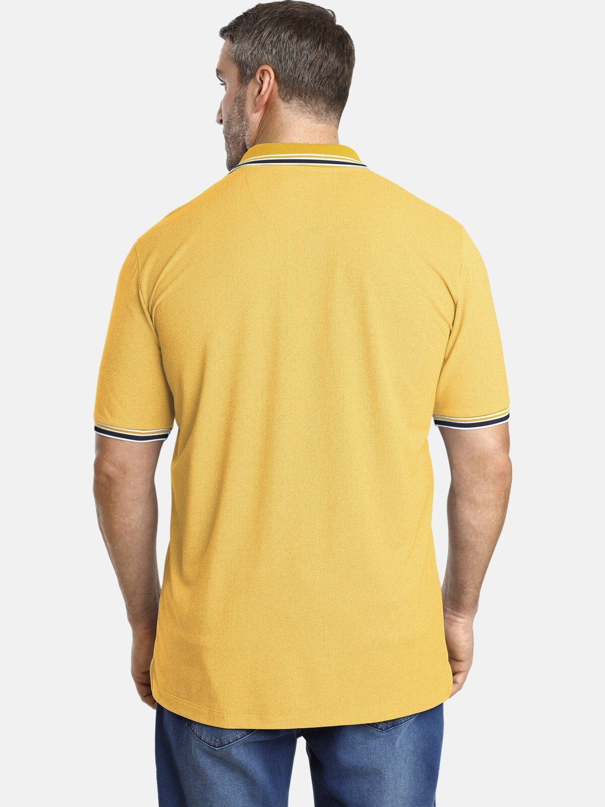 Colby LANDON EARL Charles aus gelb two-tone Poloshirt Pikee