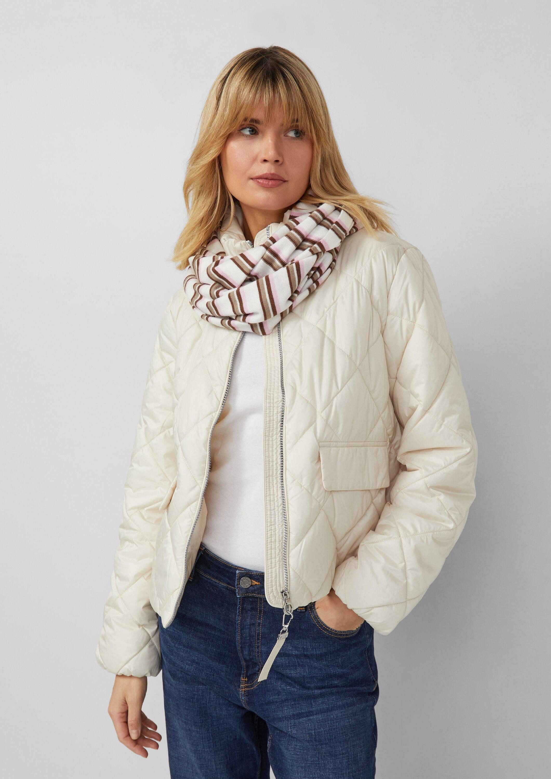 s.Oliver Loop Snood, Feinstrick Loop-Schal mit Streifenmuster günstig online kaufen