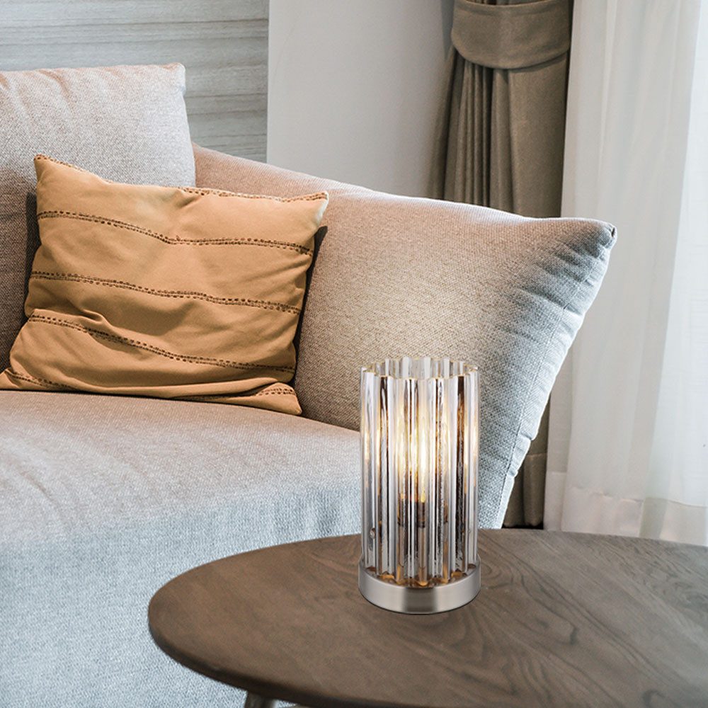 GLOBO LIGHTING Tischleuchte, Leuchtmittel nicht inklusive, Tischleuchte Beistelllampe Nachttischlampe Schlafzimmerlampe