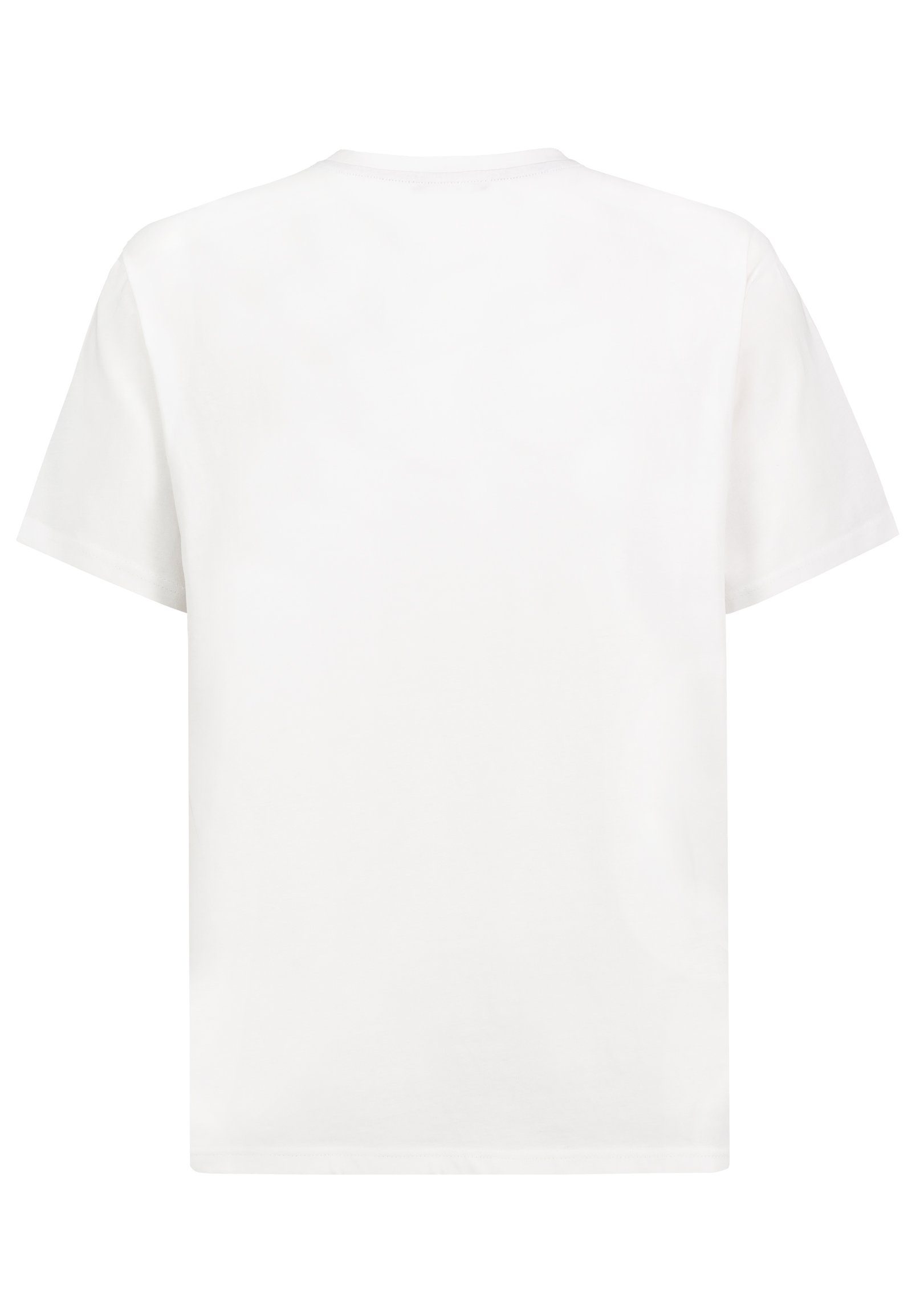 T-Shirt Sommer SUBLEVEL Print mit T-Shirt white