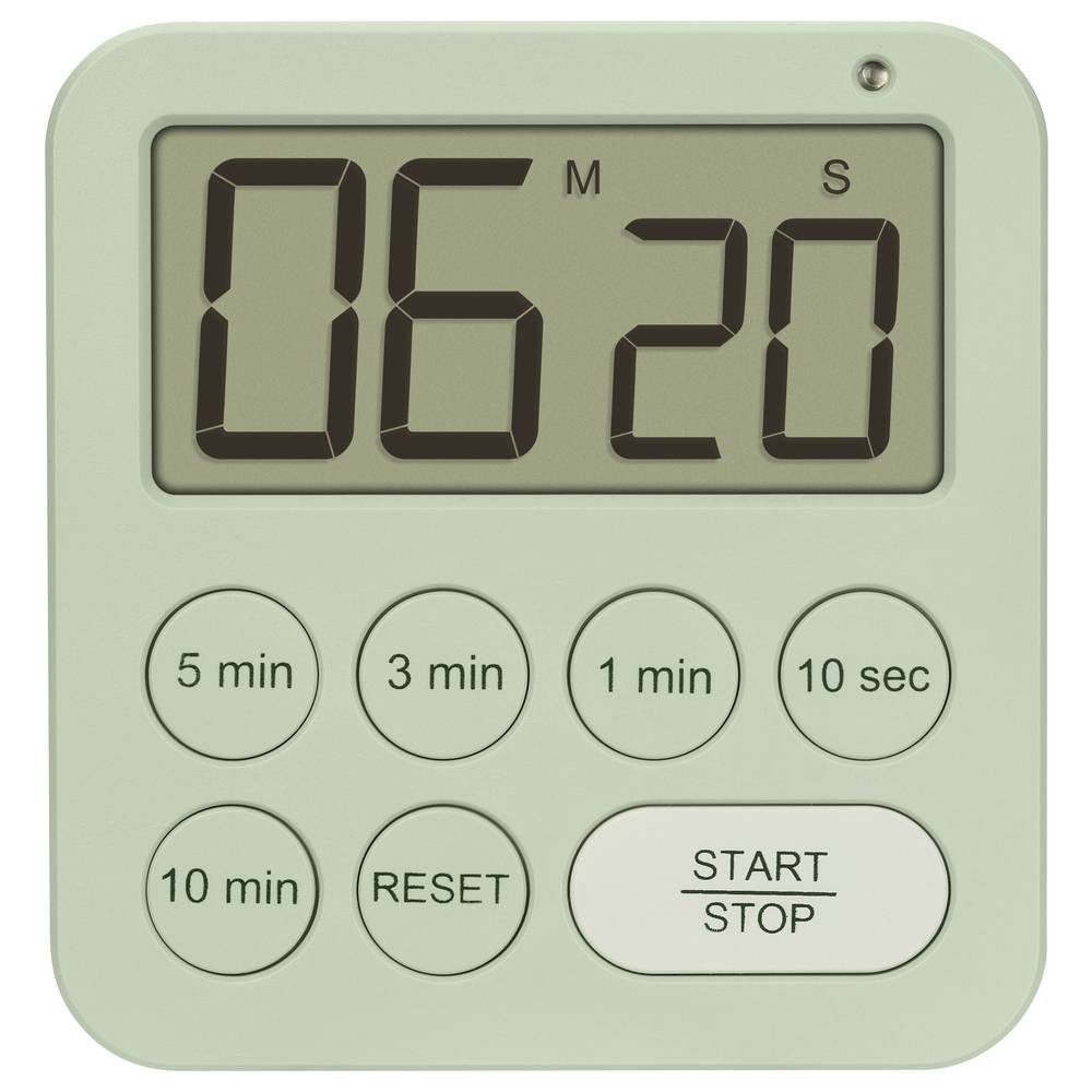 TFA Dostmann Intervall-Timer Digitaler Timer und Stoppuhr Timer Grün digital 38.2056.04, 1 Timerzeit