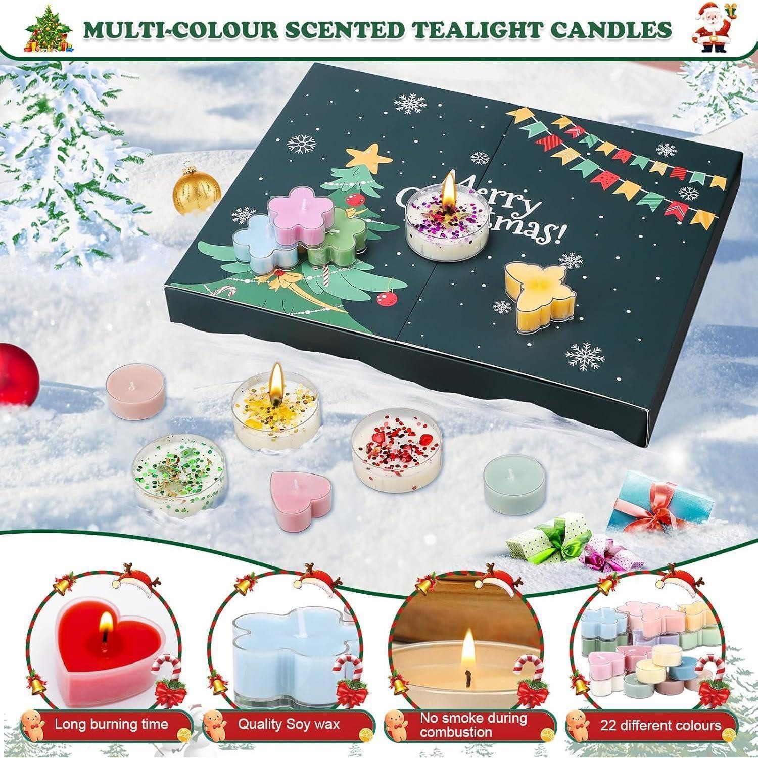 LuxusKollektion Adventskalender Adventskalender Duftteelichter 22 Düfte Weihnachten 2026 – Bild 3 von 5