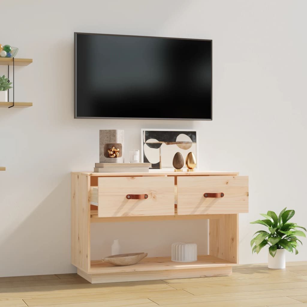 vidaXL TV-Schrank TV-Schrank 90x40x60 cm Massivholz Kiefer (1-St)