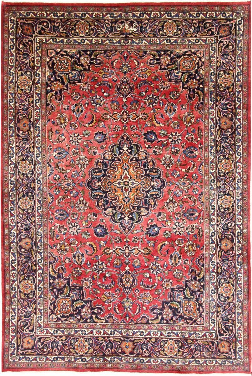 Orientteppich Mashhad 199x295 Handgeknüpfter Orientteppich / Perserteppich, Nain Trading, rechteckig, Höhe: 12 mm