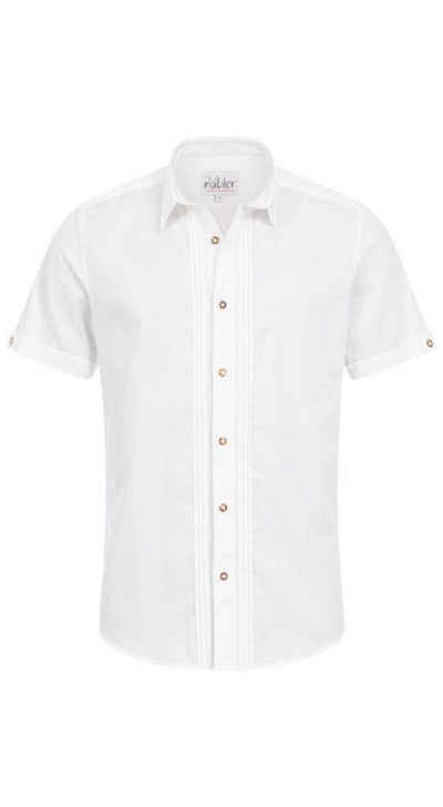 Nübler Trachtenhemd Trachtenhemd Kurzarm Josef in Weiß von Nübler