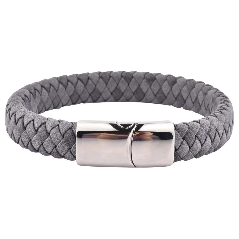 ROUGEMONT Lederarmband Modernes Handgefertigtes Echterer Herren Armband Gra günstig online kaufen