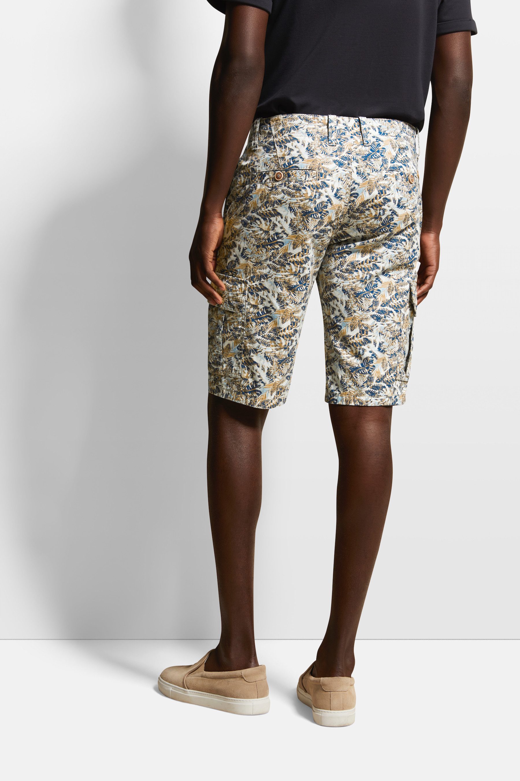bugatti Bermudas mit grafischem Allover-Print