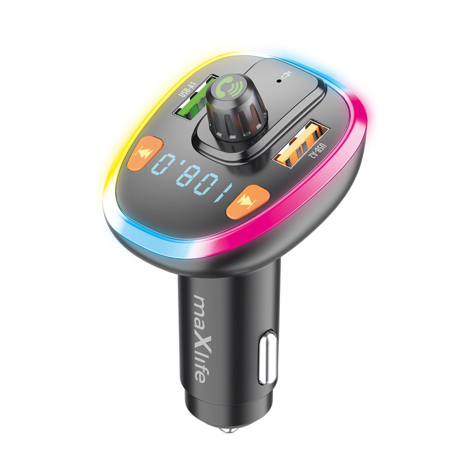 Bluetooth-Transmitter, kabellose Musikwiedergabe und Freisprechanrufe KFZ-Transmitter