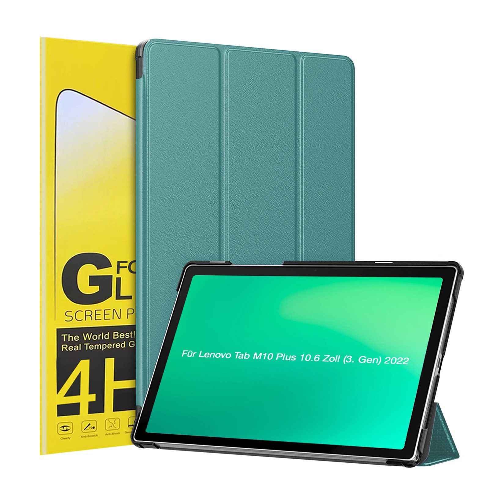 Tec-Expert Tablet-Hülle Tablet Cover Hülle für Lenovo Tab M10 Plus 10,6 Zoll (3.Gen) 2022 10.6 Zoll, 10.6, Schutzhülle Klapphülle Tasche Case