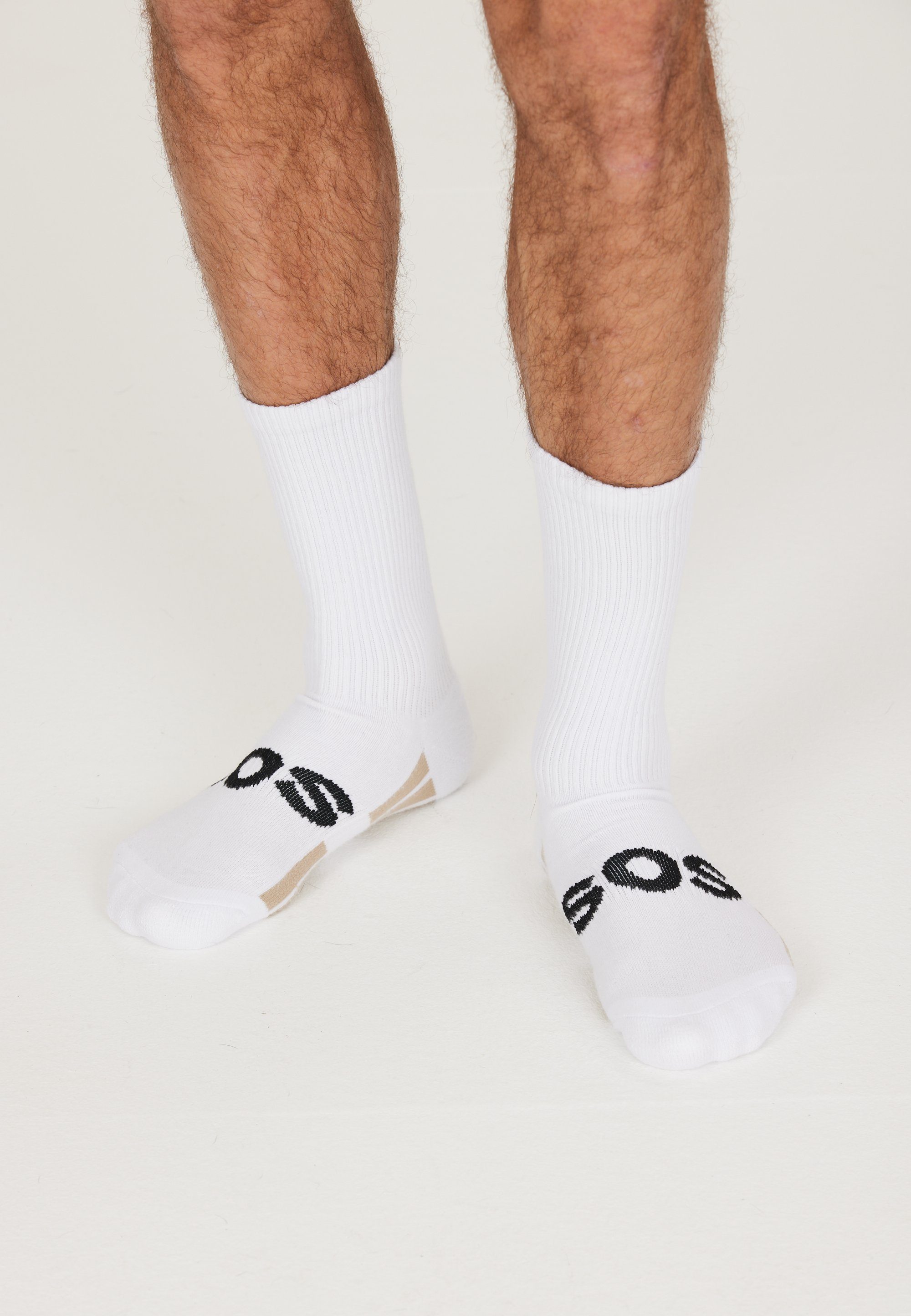 SOS Socken Levi aus weichem Material weiß