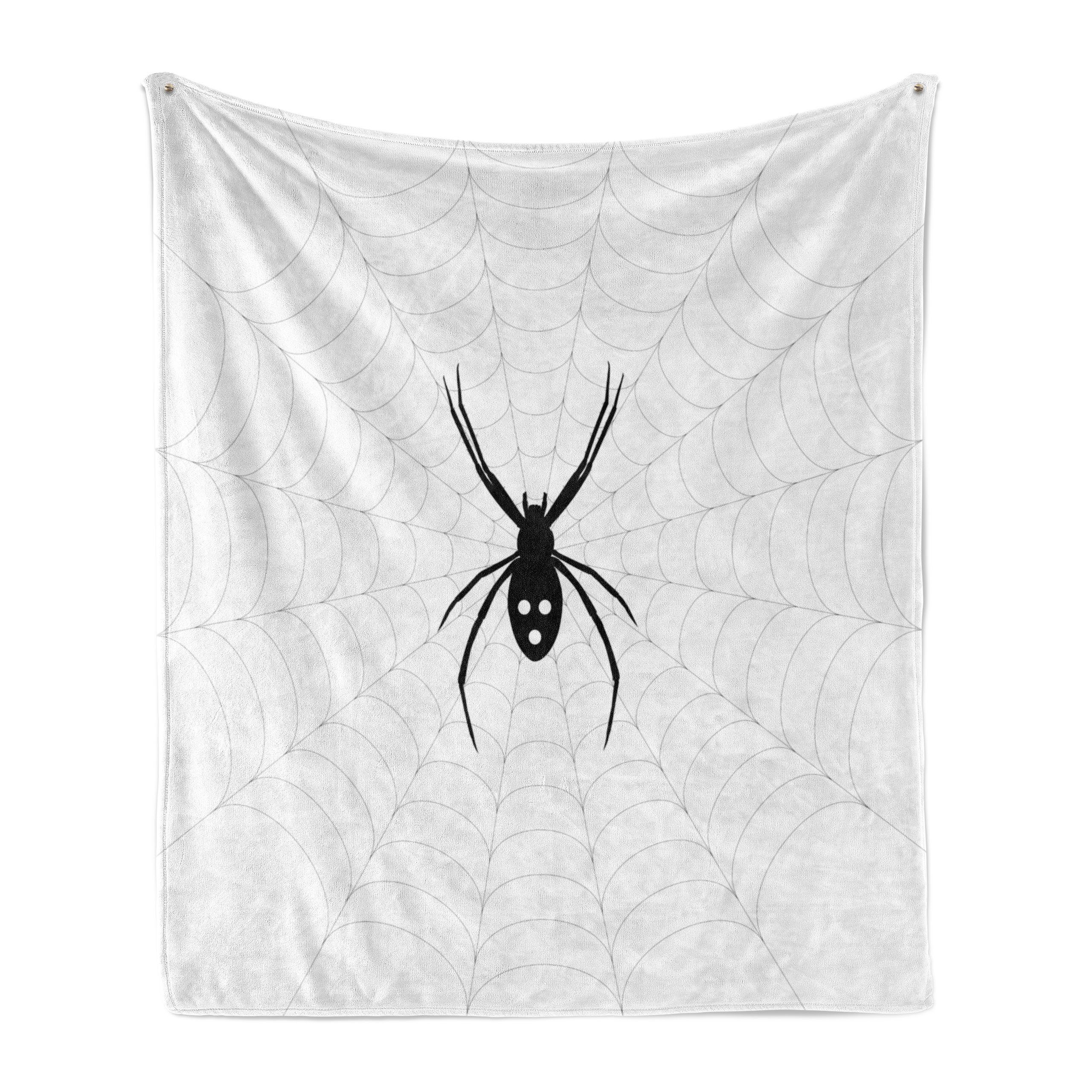 Wohndecke Gemütlicher Plüsch Bug und für Giftige Thema Innen- Abakuhaus, Spinnennetz den Außenbereich
