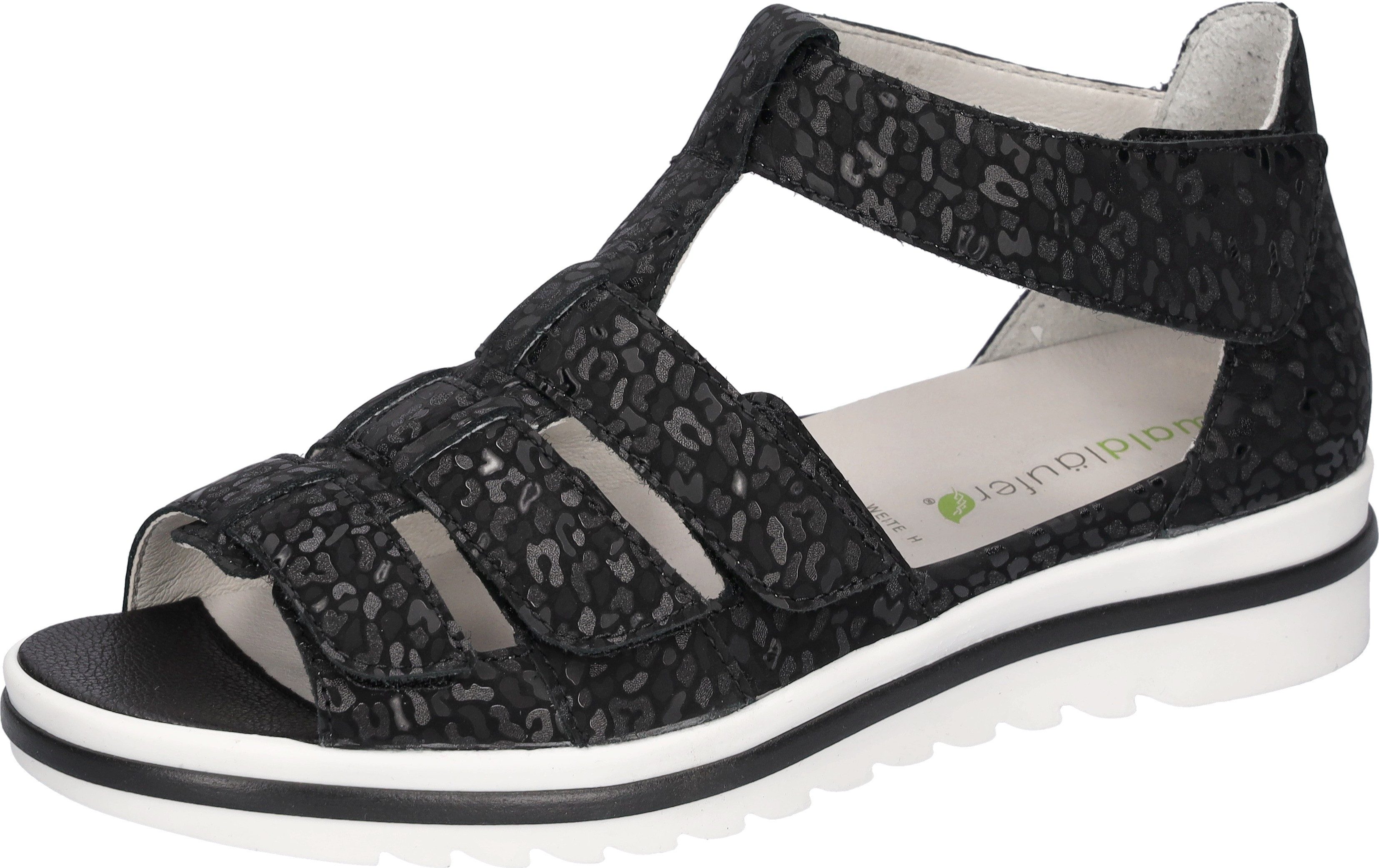 Waldläufer HAKURA Sandale Klettschuh, Sommerschuh, Komfortschuh mit Klettverschlüssen, H-Weite