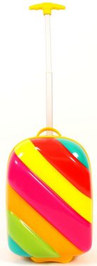 CHIC2000 Kinderkoffer Bouncie, Rainbow candy, 2 Rollen, Hartschalen-Trolley