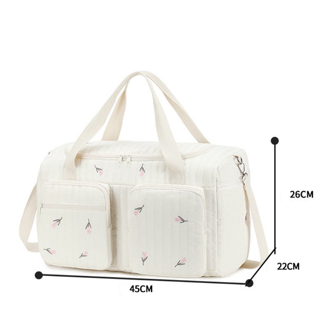 FOUORTUNATE-BEE Wickeltasche Große Wickeltasche Mama Tasche Reisetasche Schultertasche 45×22×26 cm, Für Krankenhaus Kinderwagen Reise Alltag Baby Wickeltasche O – Bild 4 von 5