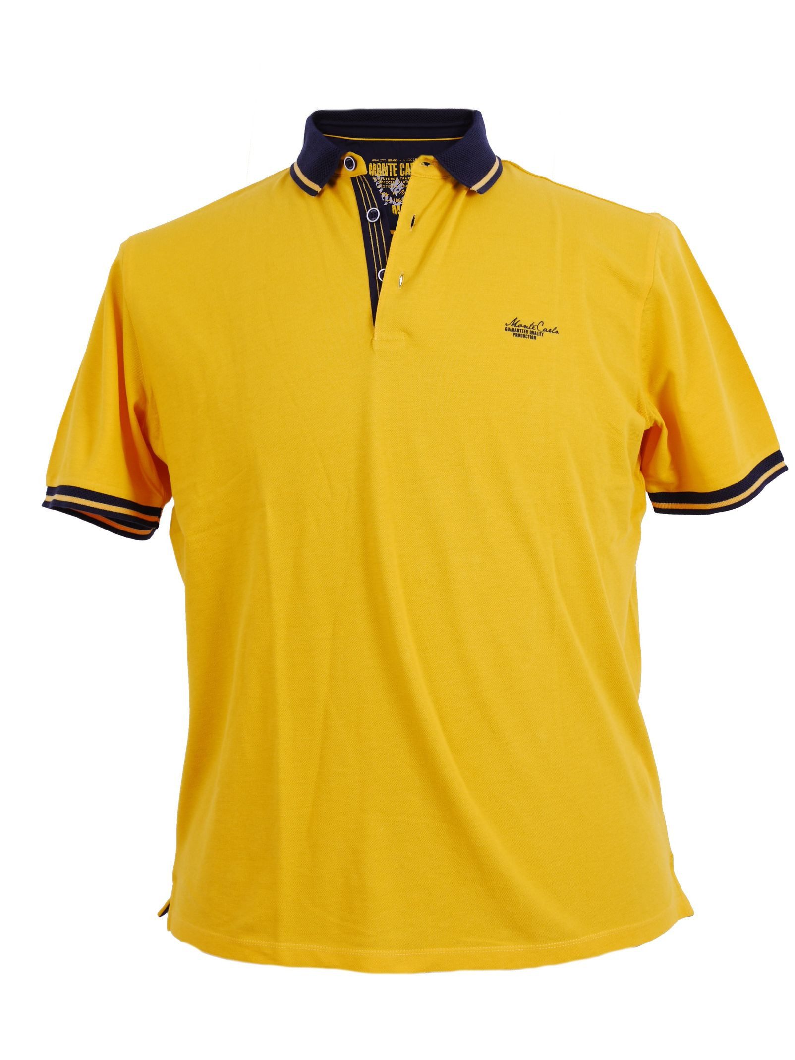 Mode Monte Carlo Poloshirt Poloshirt mit Strickkraken von Monte Carlo, gelb
