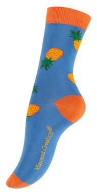 Vincent Creation® Socken (3-Paar) in angenehmer Baumwollqualität mit Früchte Design