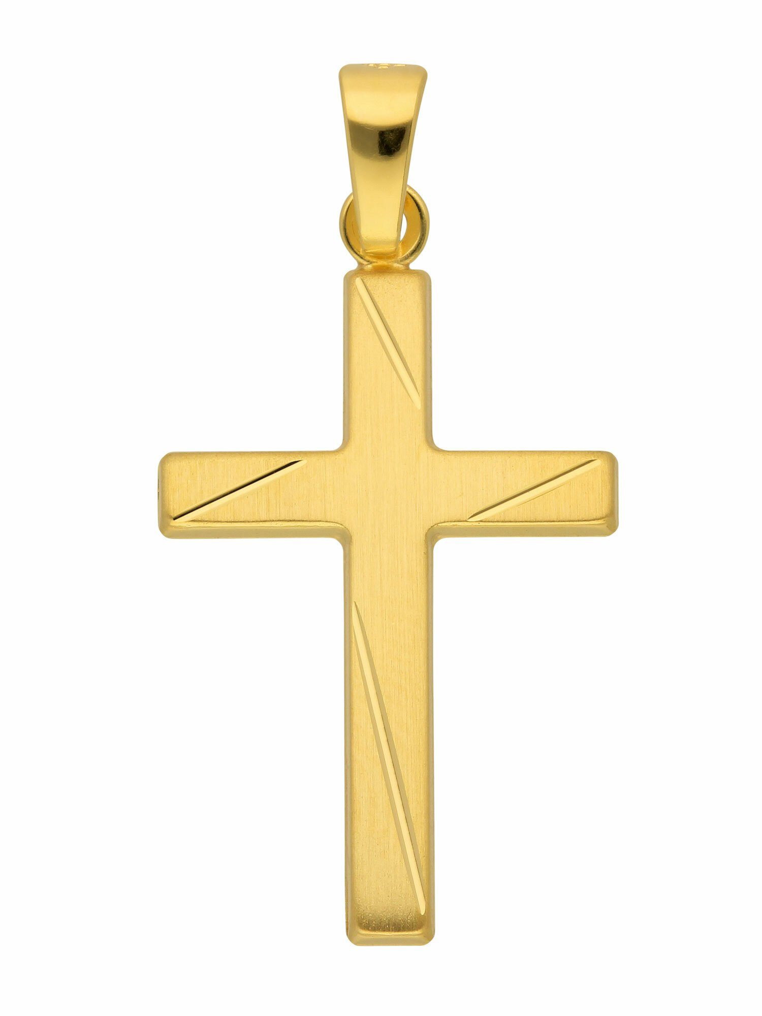 Kreuz Kettenanhänger & Gold für Damen Anhänger, Goldschmuck 333 Herren Adelia´s