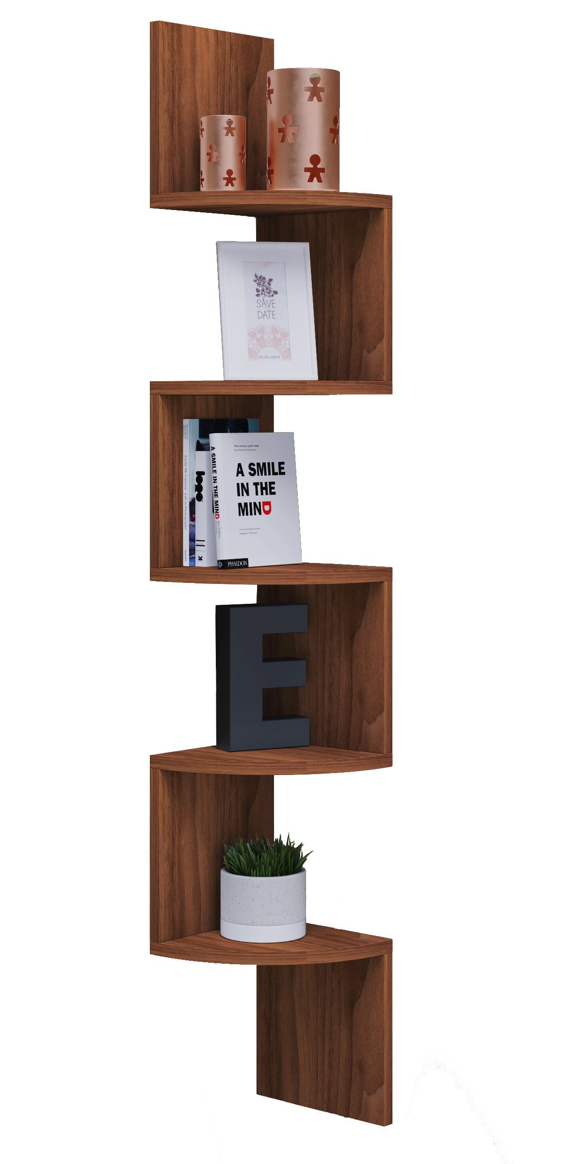 VCM Wandregal Holz Wandregal Aufbewahrung Deko Eckregal Mintis günstig online kaufen