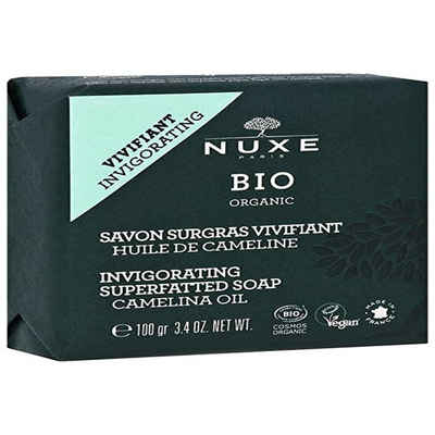 Nuxe Feste Duschseife Bio Organic Invigorating Superfatted Soap Camelina Oil - Tuhé mýdlo