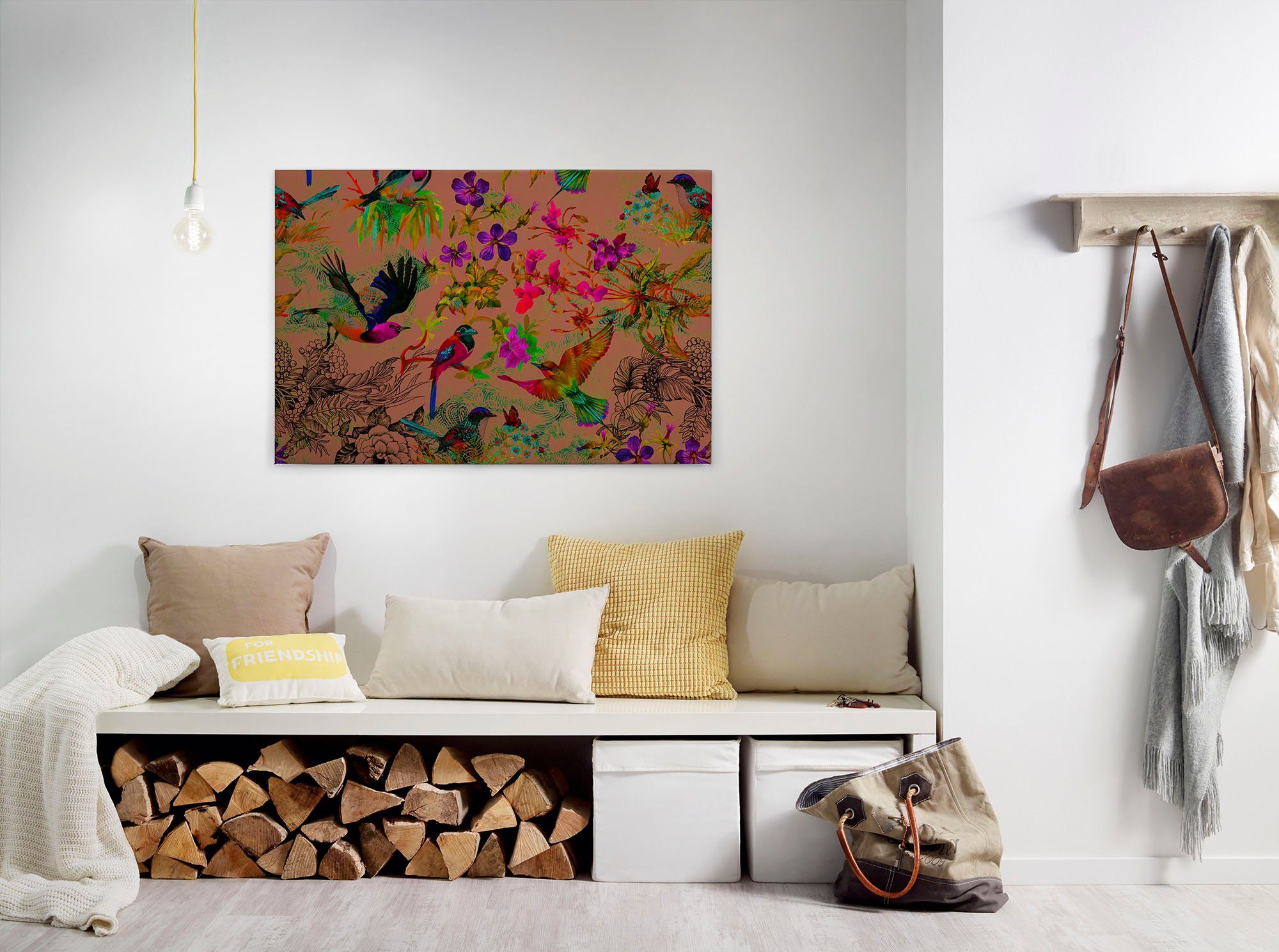 Leinwandbild funky birds 3