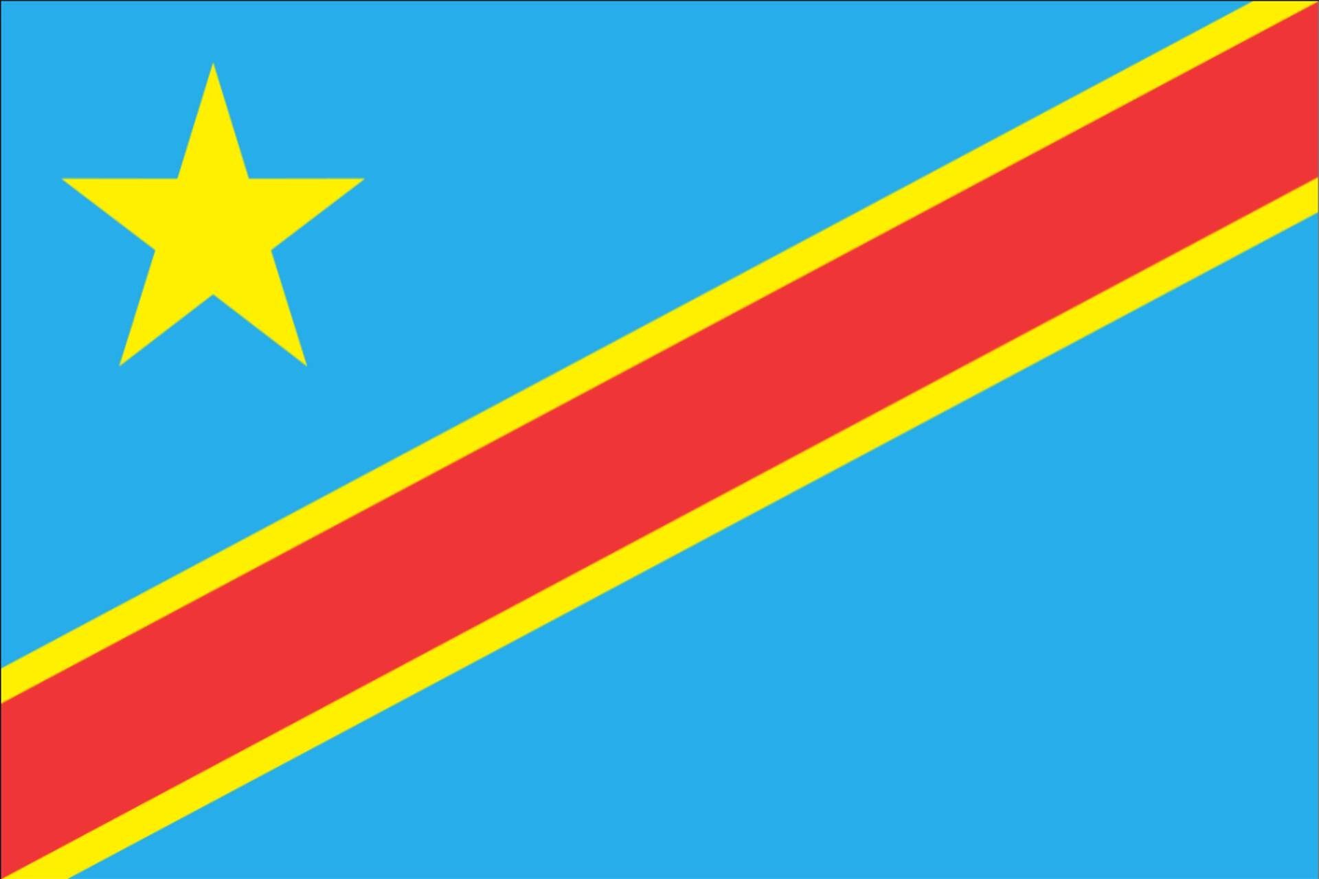 flaggenmeer Flagge Kongo, g/m² Republik (Kinshasa) Demokratische 80