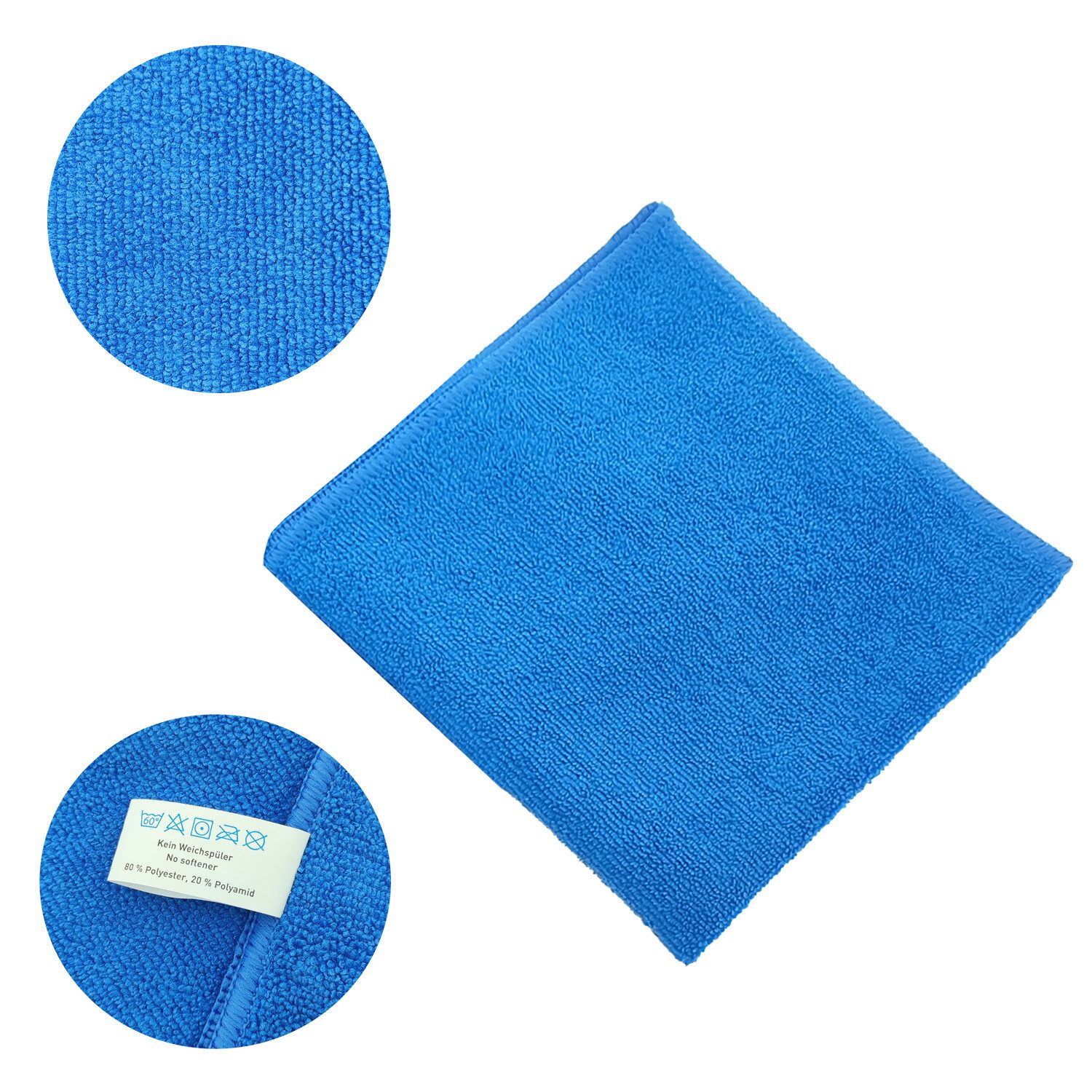 Thumbnail - varivendo varivendo Notizblock + Mikrofasertuch 40x40cm blau Mikrofasertuch (80 % Polyester, 20 % Polyamid, 0x0 cm, Stüc...