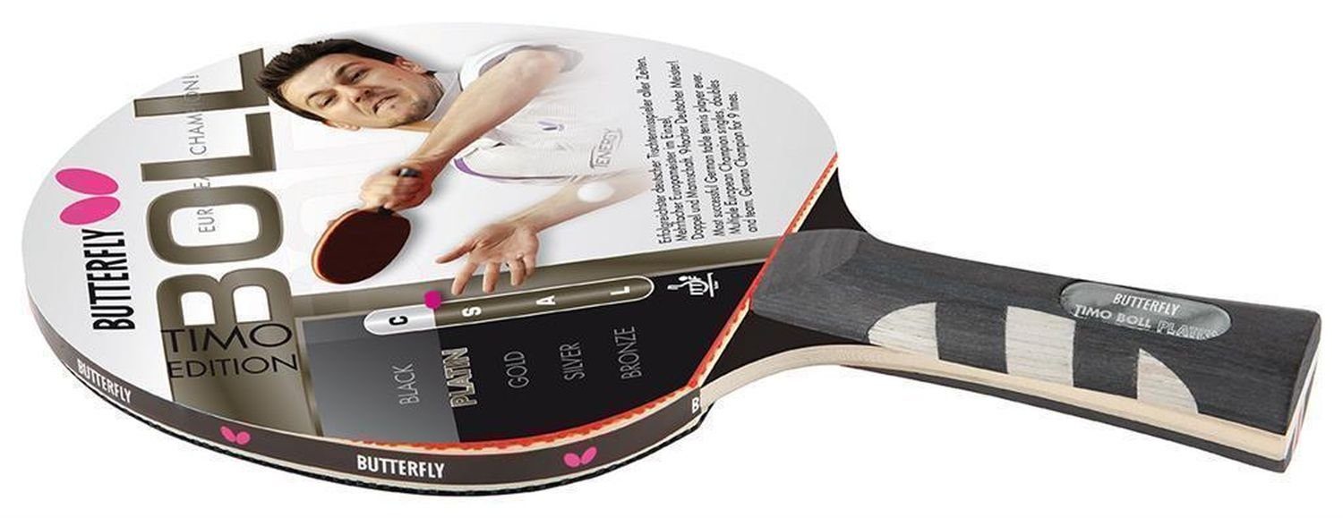 Butterfly Tischtennisschläger 2x Timo Boll Platin 85025 + 2x Drive Case 2, Tischtennis Schläger Set Tischtennisset Table Tennis Bat Racket