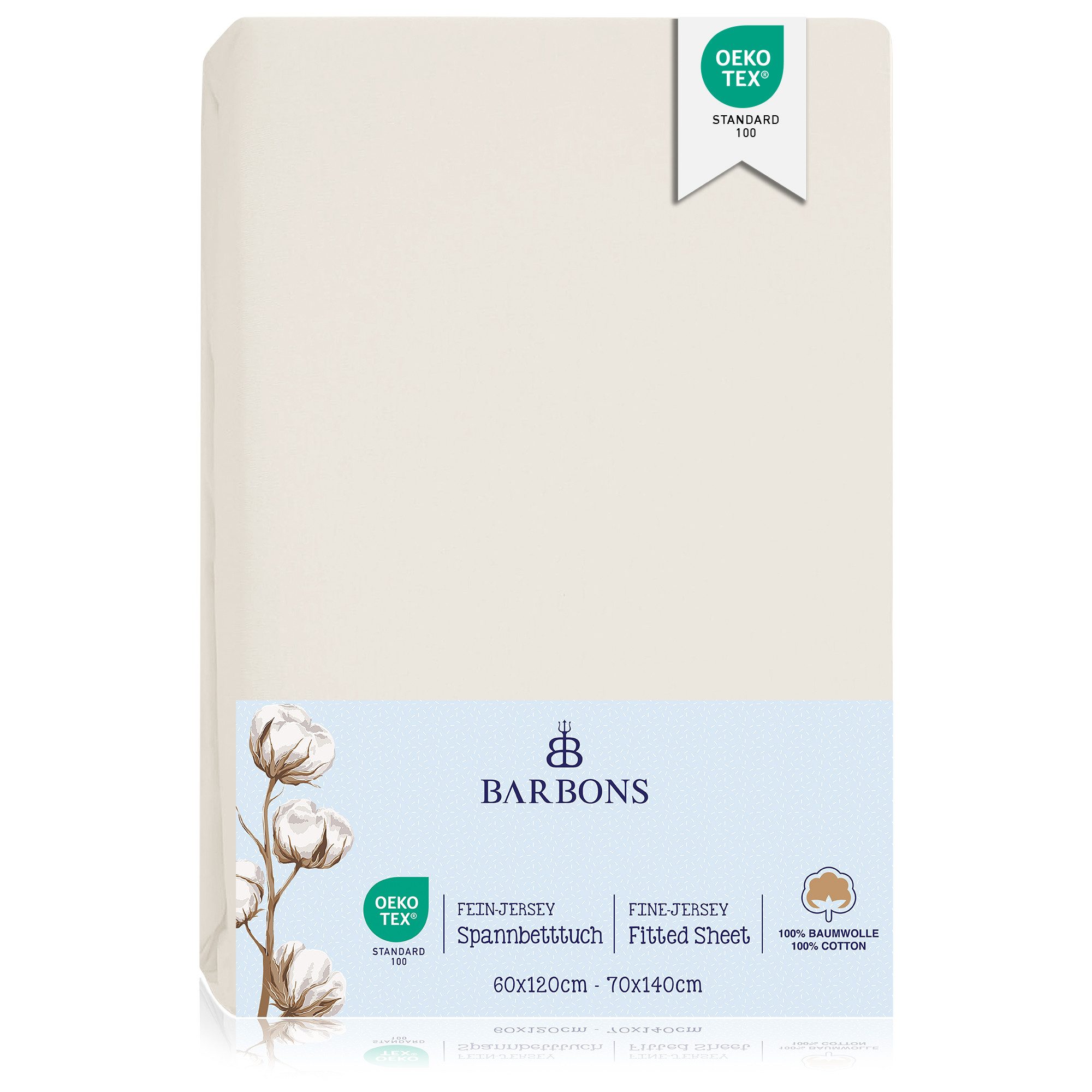 Spannbettlaken 60x120 für Baby, Jersey Bettlaken Babybett, Kinderbett
