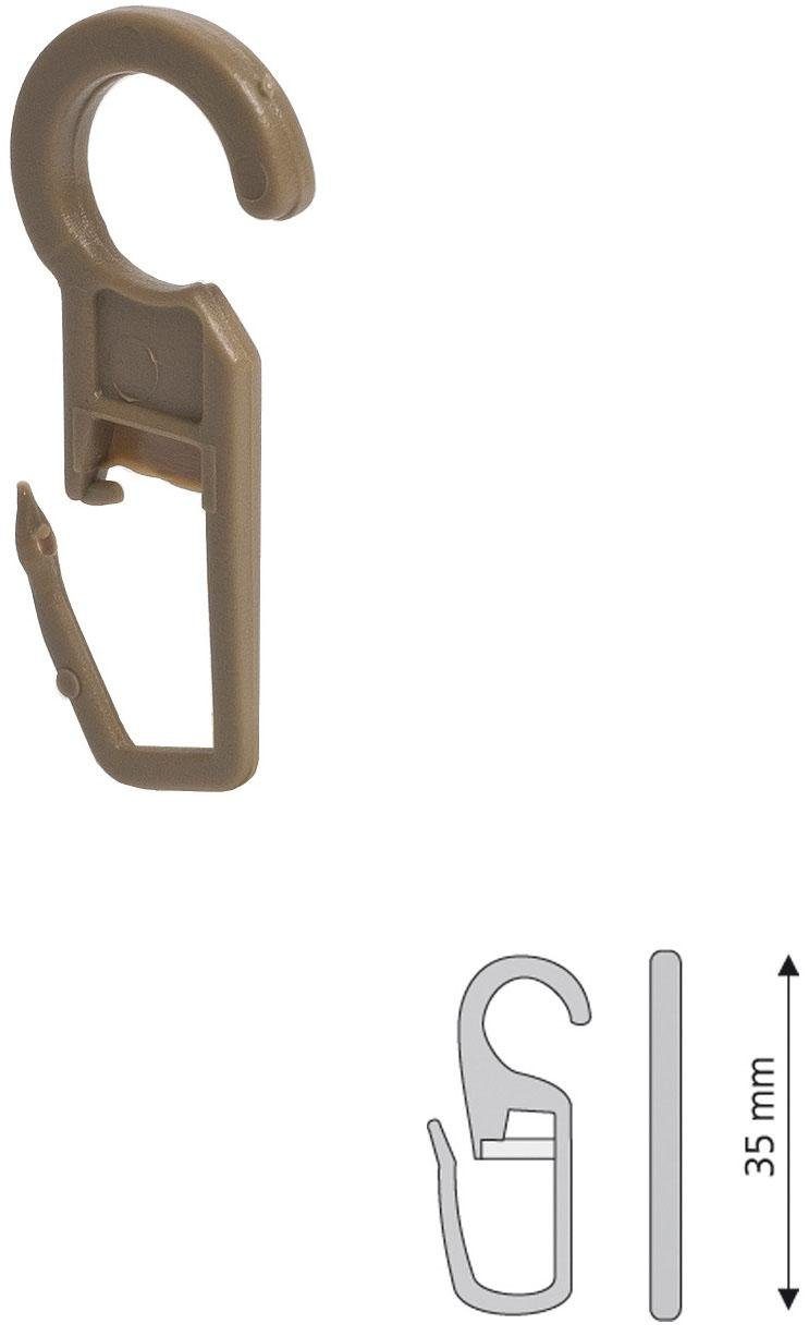 Liedeco Faltenclip, Gardinen, Vorhänge, (Set, 10-St), günstig online kaufen
