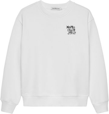 Calvin Klein Jeans Sweatshirt PLACED INST. GRID CREWNECK für Kinder bis 16 Jahre