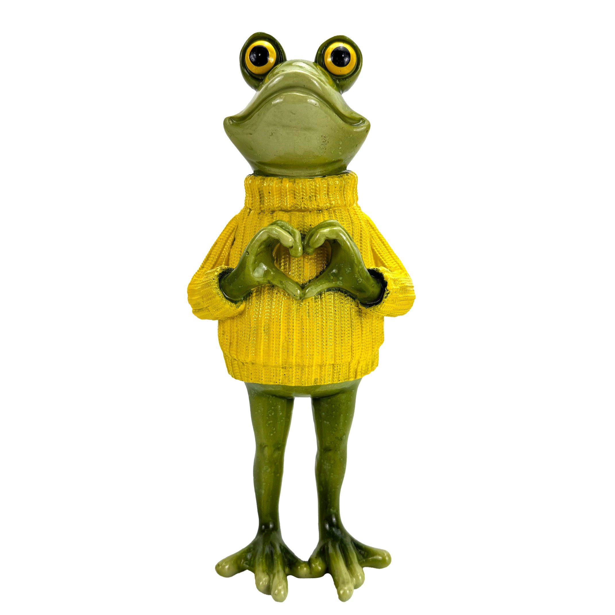 Online-Fuchs Gartenfigur lustiger Frosch für außen - Deko Figuren für Garte günstig online kaufen