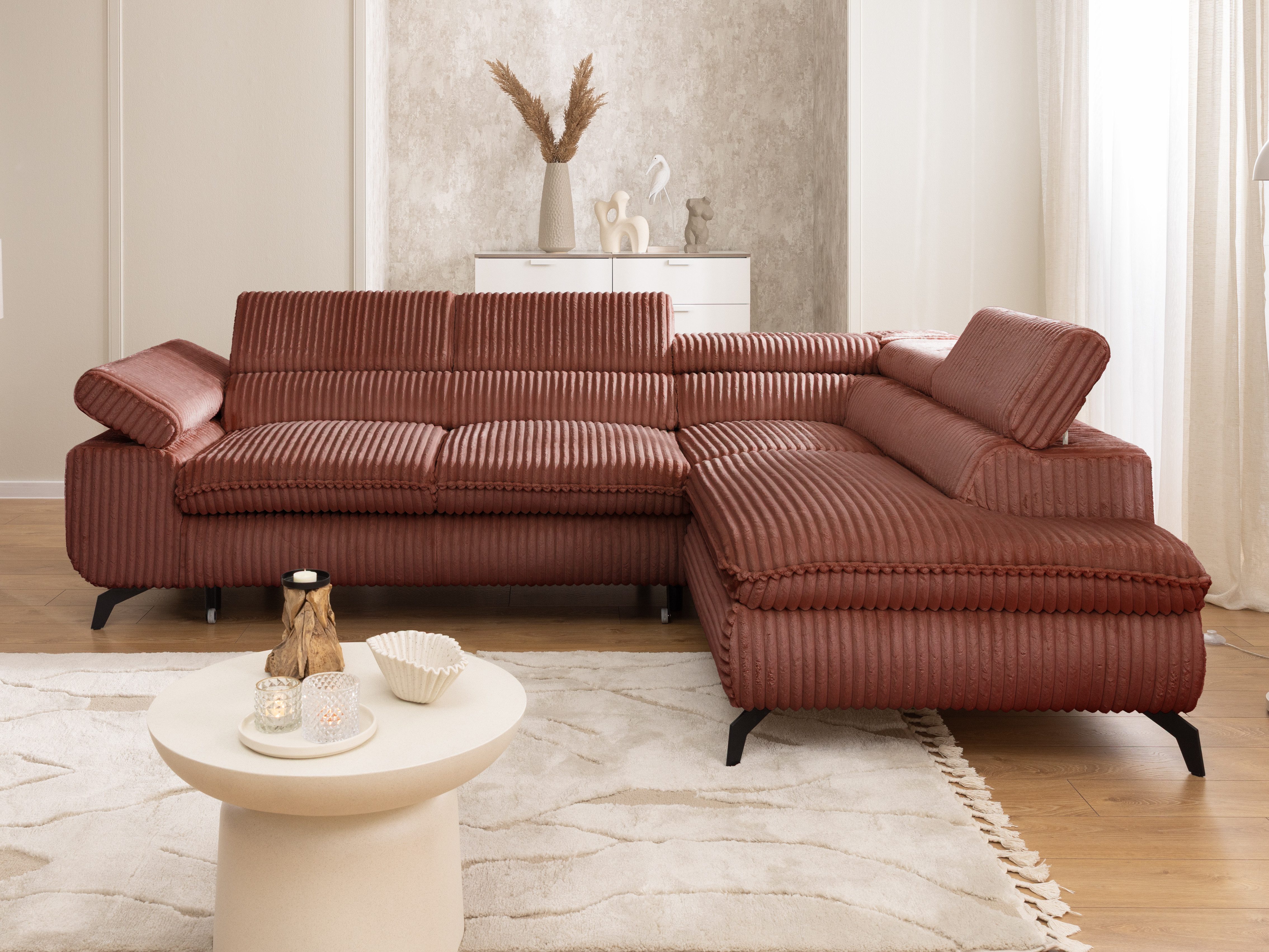 S-Style Möbel Ecksofa Bonnie mit Schlaffunktion günstig online kaufen