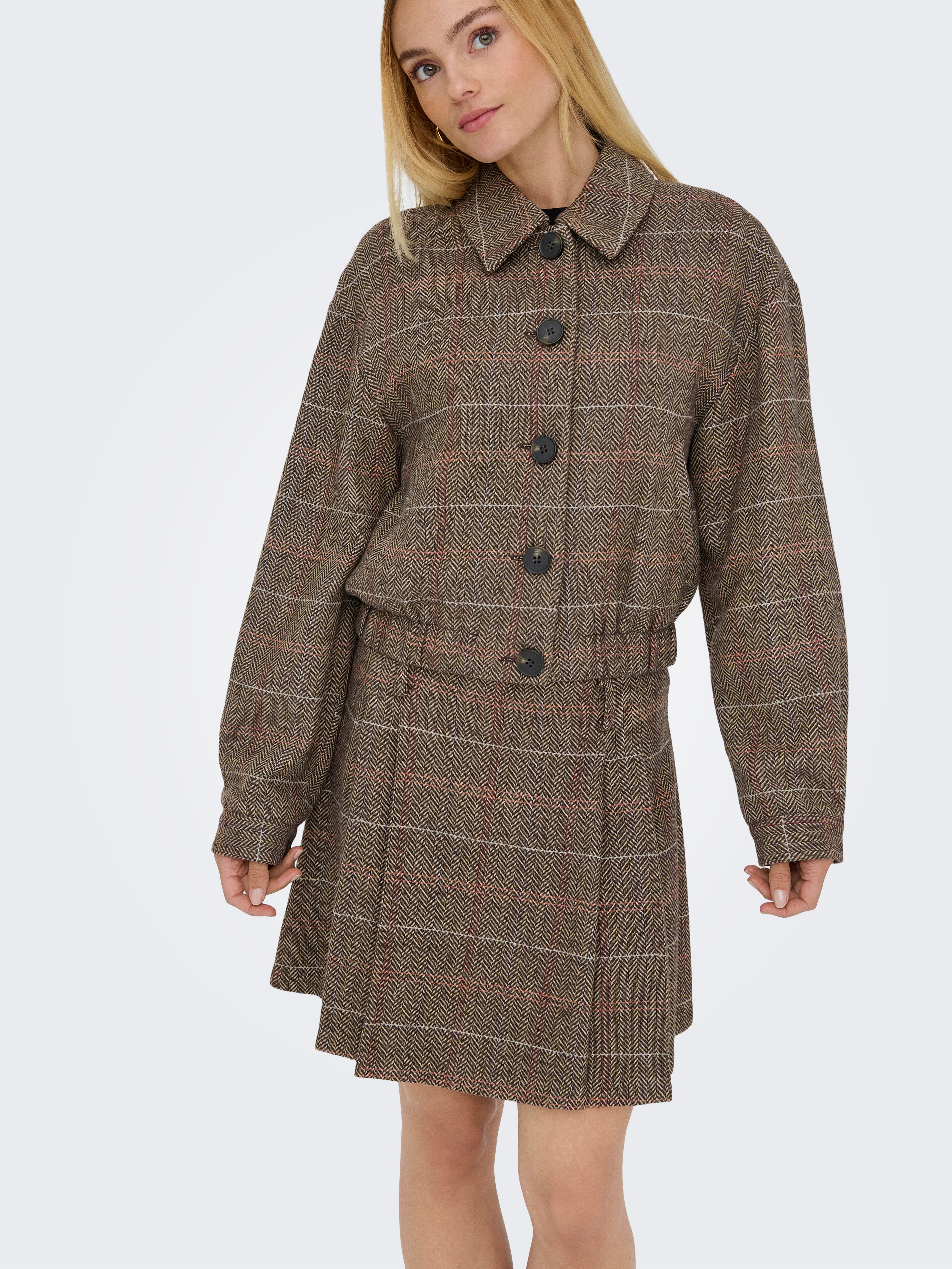 ONLY Karorock ONLRICCA LIFE CHECK MW SKIRT OTW