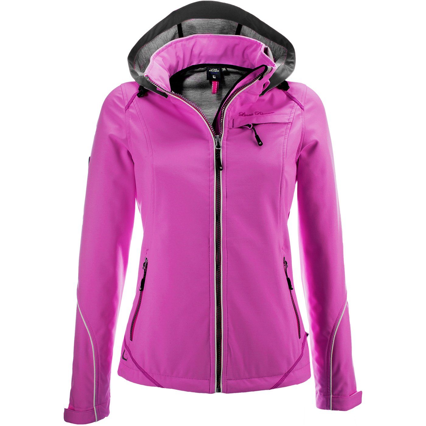 DEPROC Active Softshelljacke MECATINA PEAK WOMEN mit abnehmbarer Kapuze