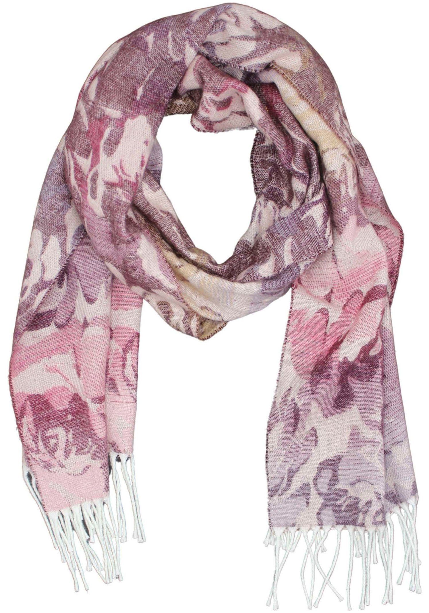 pink Mit leslii floralem Schal, Muster