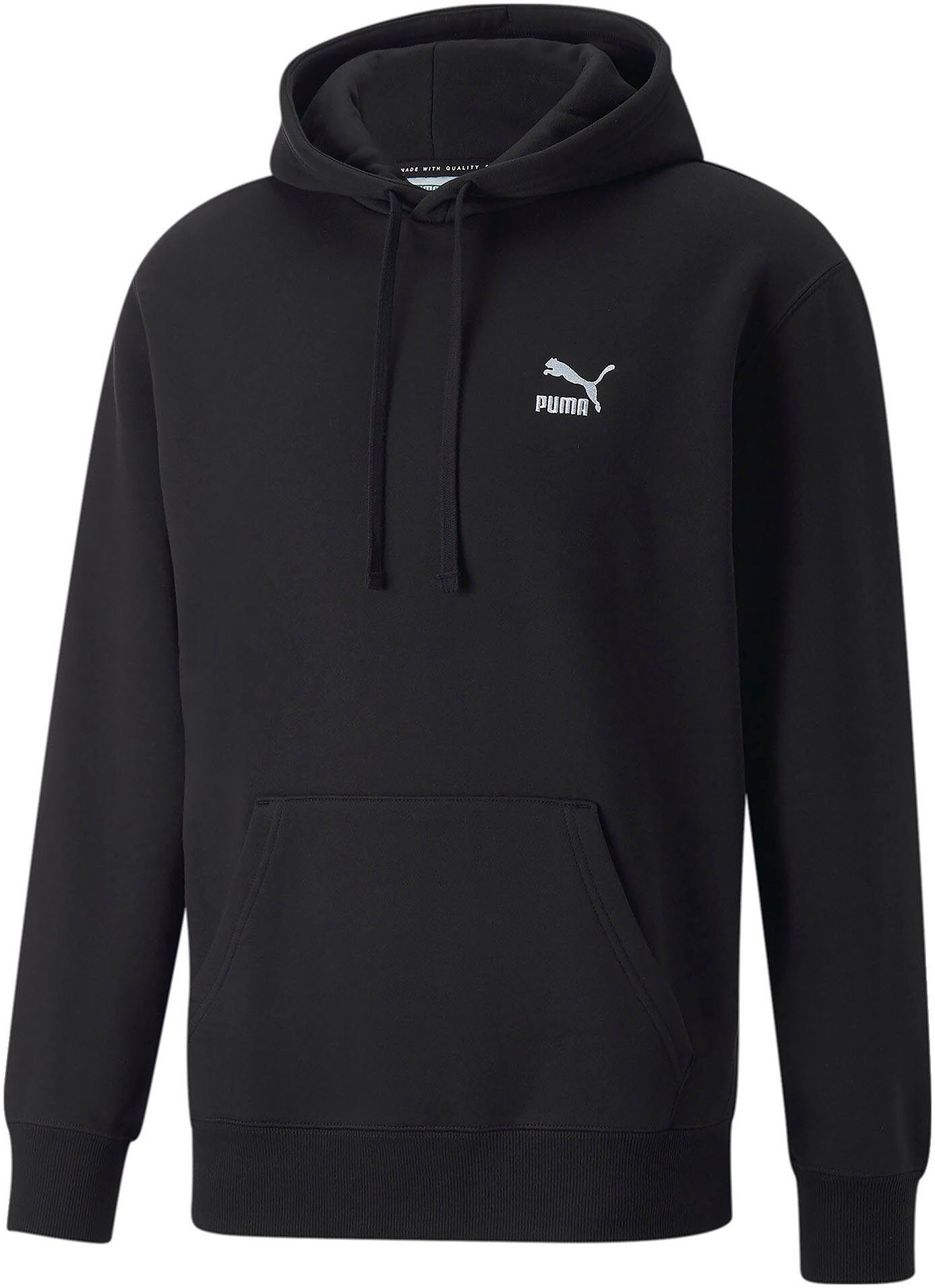 PUMA CLASSICS Kapuzensweatshirt FL Puma Black HOODIE SMALL LOGO