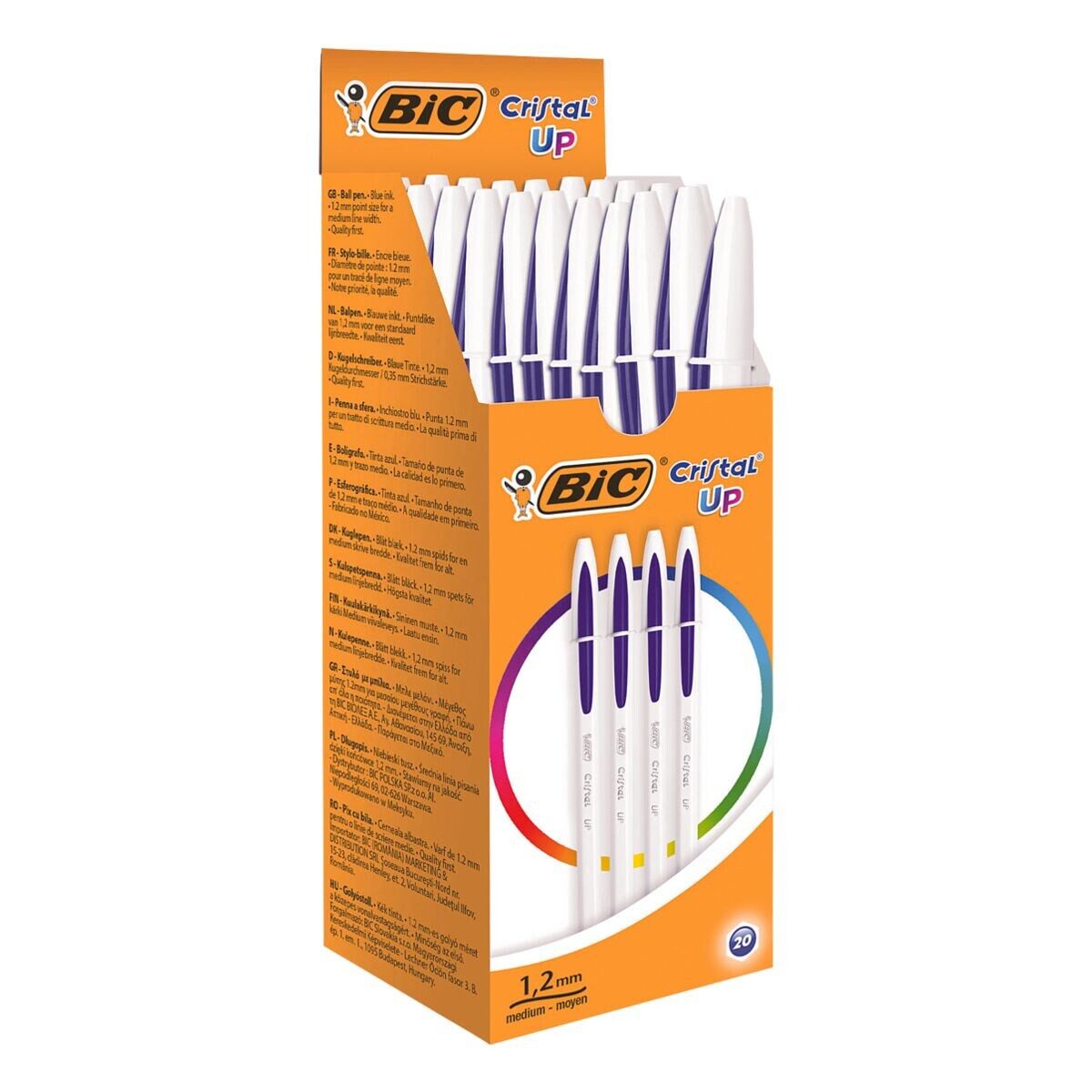 BIC Ручки Cristal Up, (20-tlg), mit extrastarker Kugel