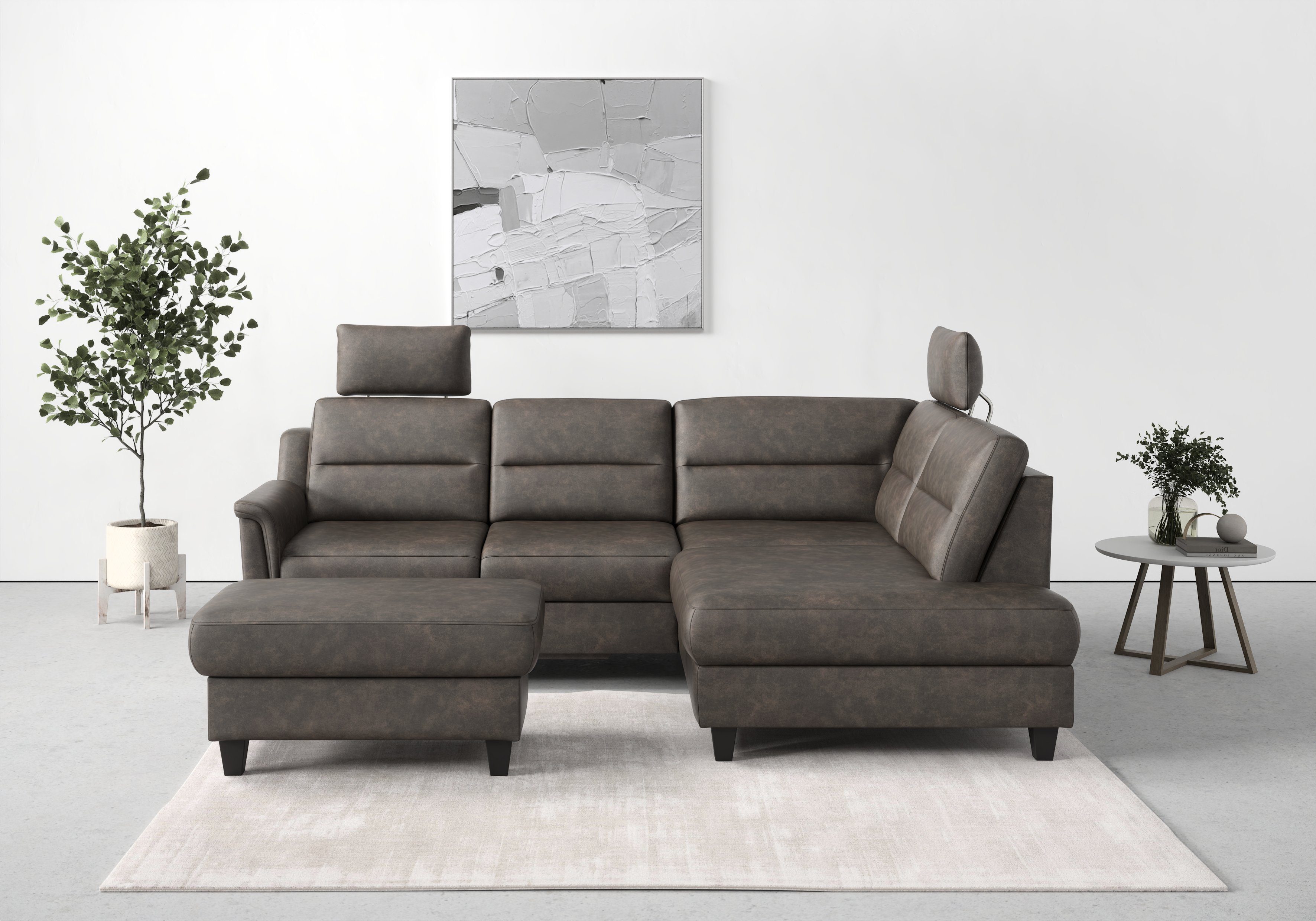 sit&more Bettfunktion Federkern, wahlweise mit Ecksofa Farö, und inklusive Bettkasten