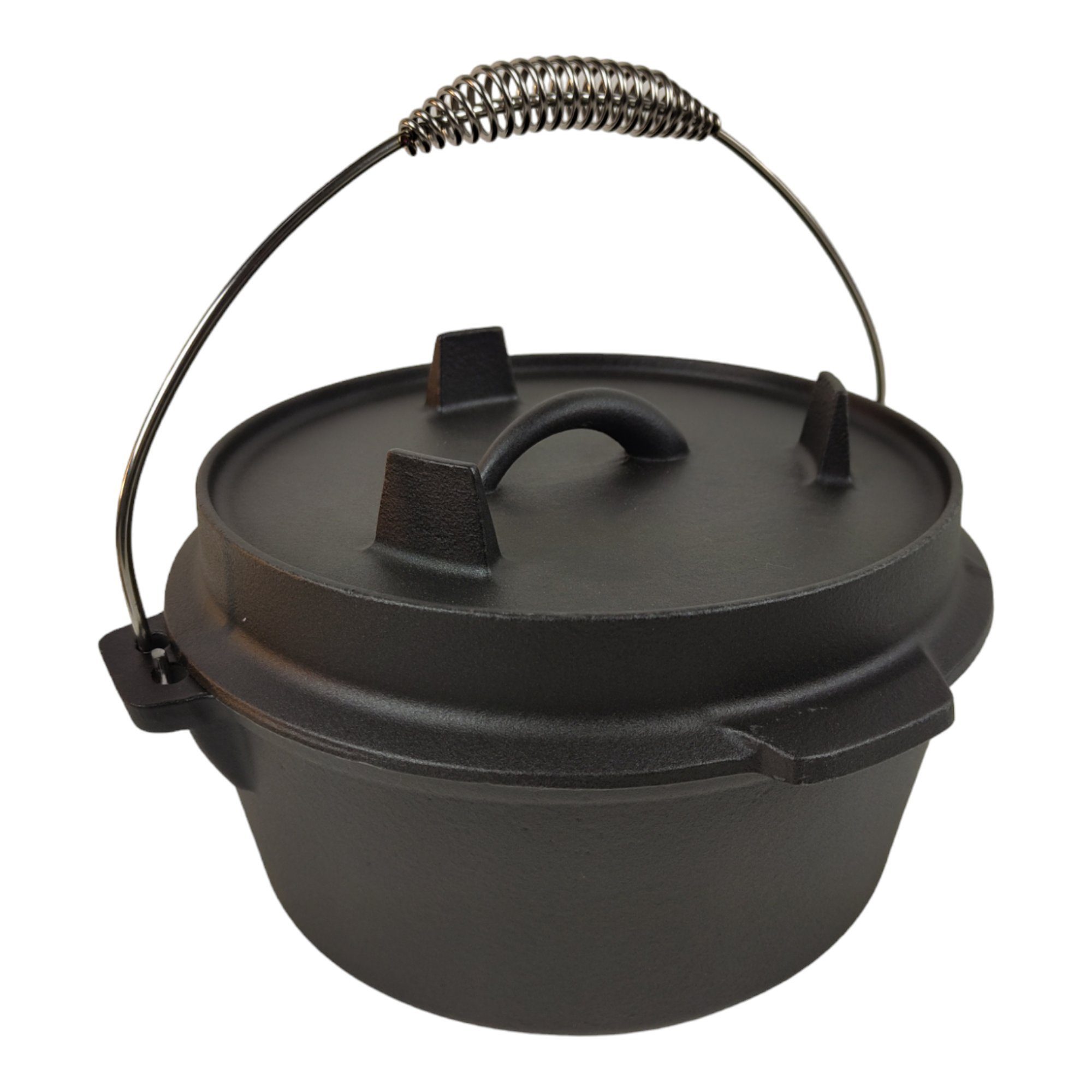 sesua Feuertopf Dutch Oven Gusseisen 25x10cm 4,3 Liter Feuertopf, Gusseisen (1-tlg)