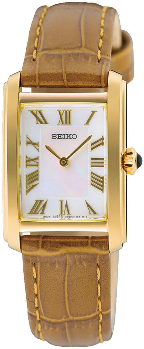 Seiko Quarzuhr SWR100P1, Armbanduhr, Damenuhr, Lederarmband, günstig online kaufen