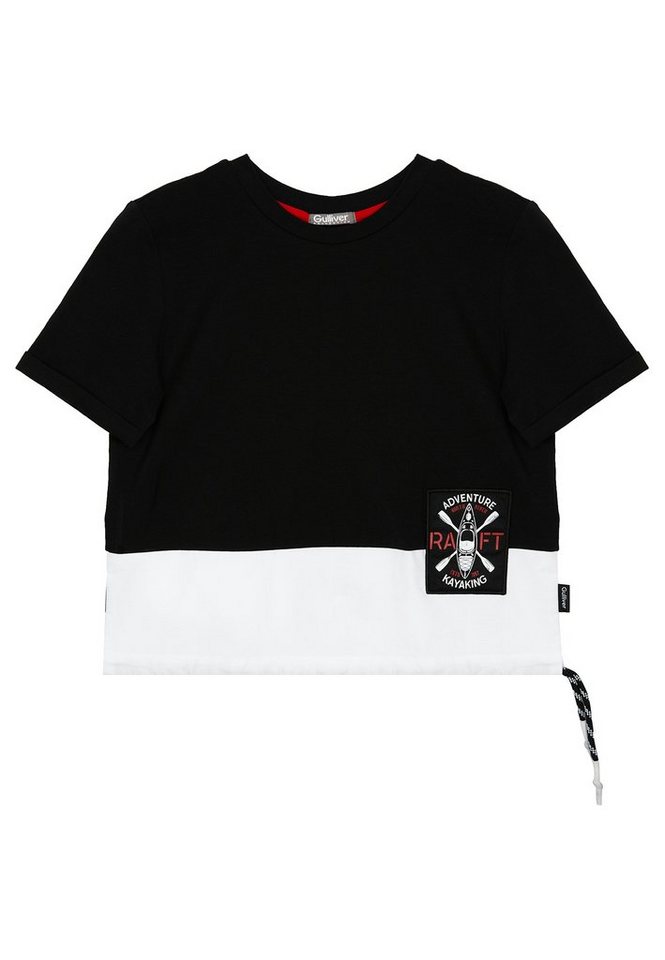 Gulliver T-Shirt mit Buchstaben-Print, Durch Materialmix besonders  angenehmer Tragekomfort