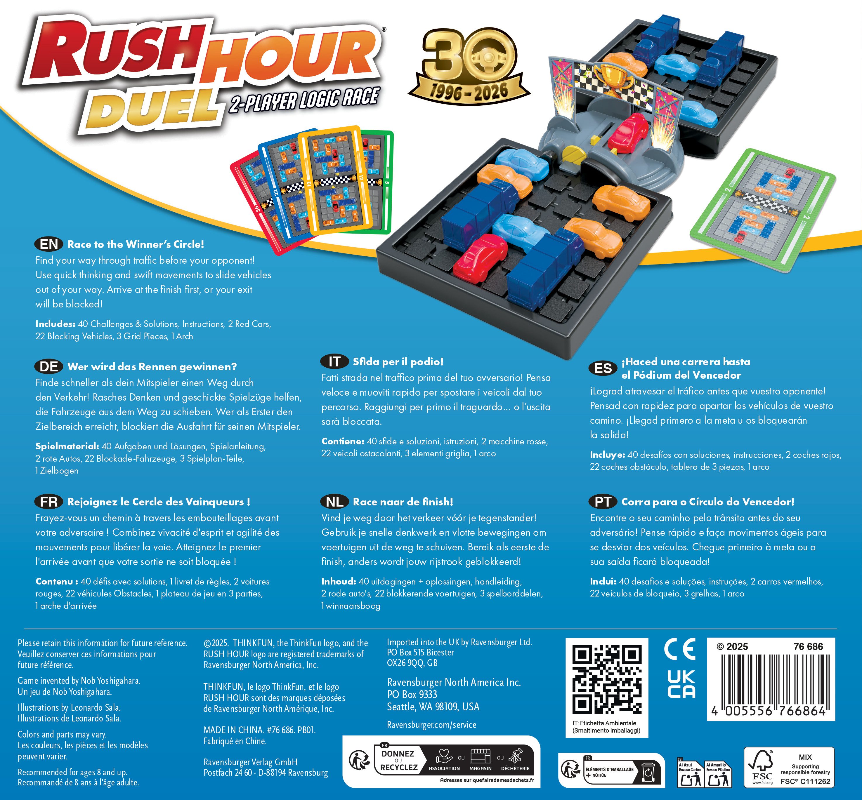 Thinkfun® Spiel ThinkFun Rush Hour Duel, Strategiespiel