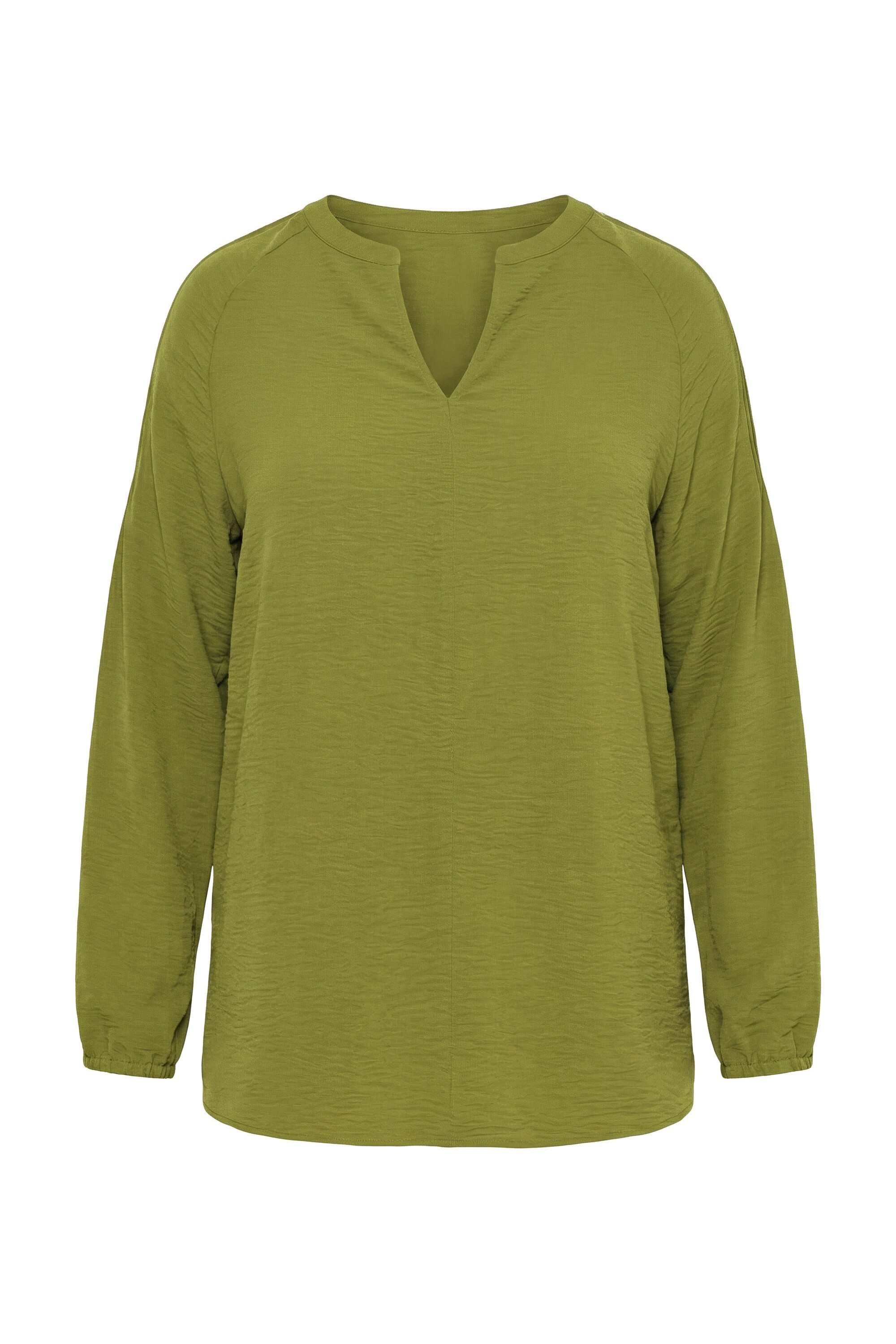 Studio Untold Tunika Tunika A-Linie Krepp 3/4-Puffärmel