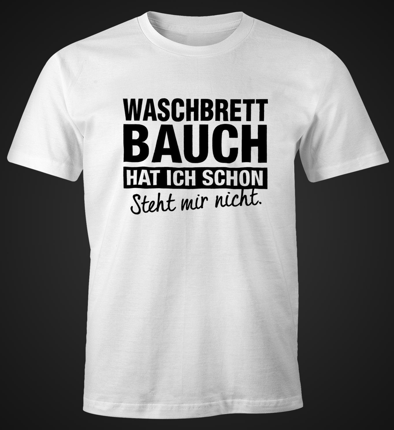 MoonWorks Print-Shirt Lustiges Herren T-Shirt Waschbrettbauch günstig online kaufen