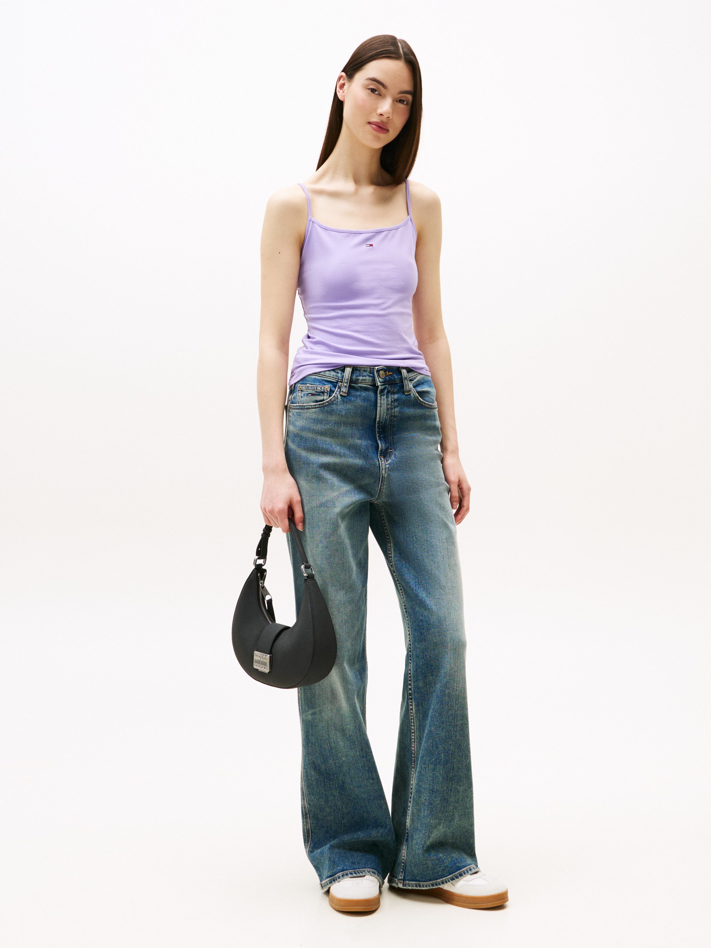 Tommy Jeans Spaghettitop TJW ESSENTIAL STRAP TOP EXT mit Logostickerei günstig online kaufen