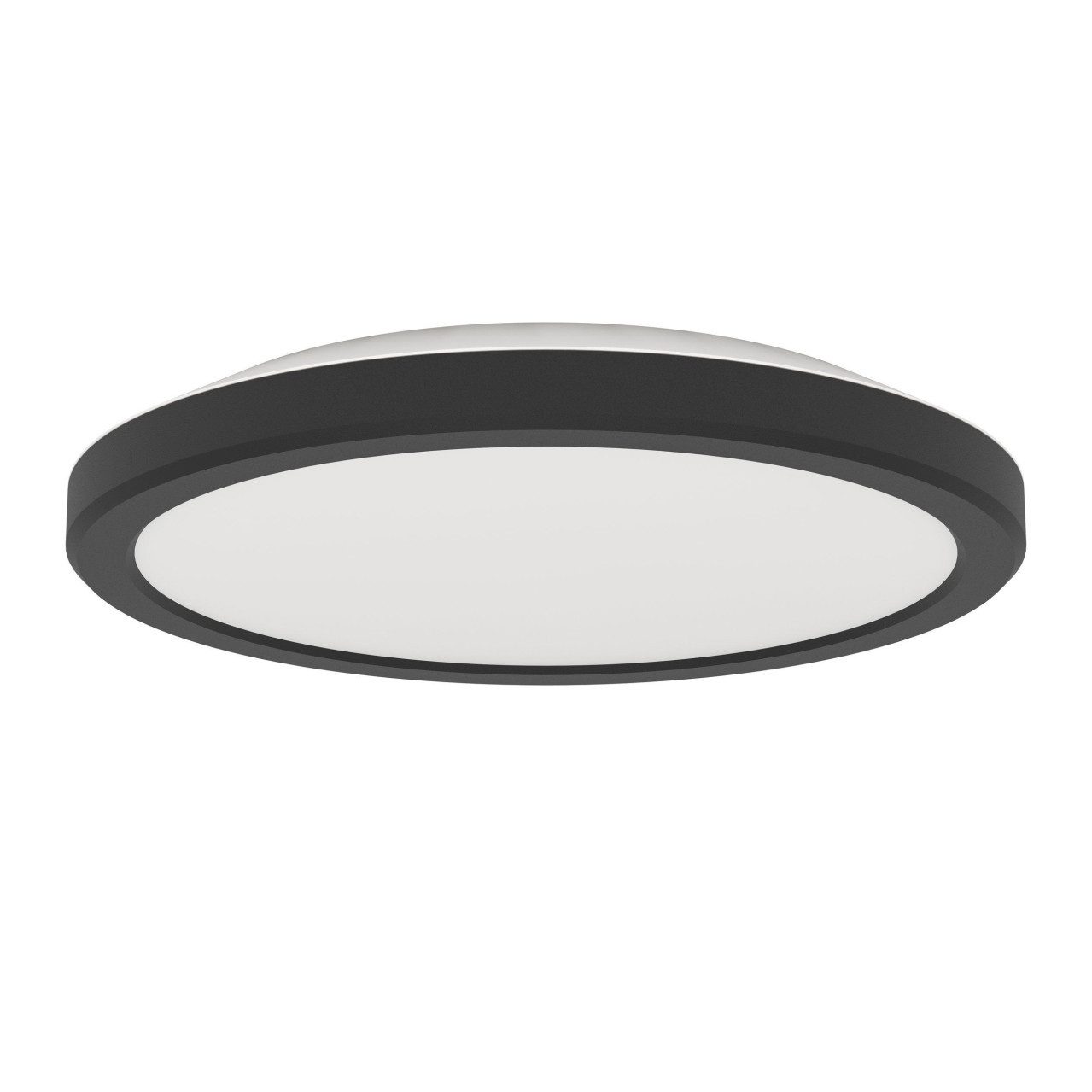 EGLO LED Deckenleuchte Eglo LED Deckenleuchte Testara-E schwarz Ø 21 cm, Inkl. Leuchtmittel, Nicht dimmbar nicht Smart Home-fähig ohne Bewegungsmelder