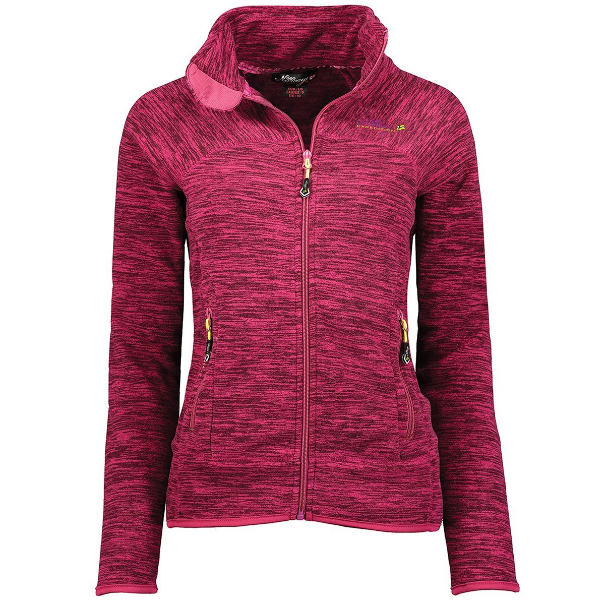 und Geographical G-TARELLA Norway flauschig zu leicht - Pink Damen tragen, warm Fleecejacke